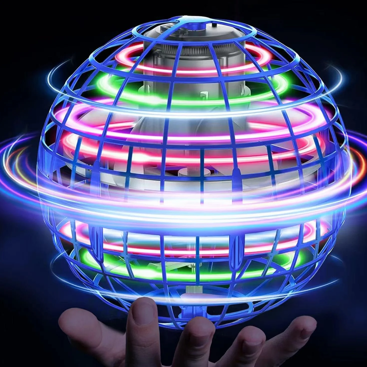 Latająca piłka, Hover Flying Ball Fliegensphere Magic Schwebender Afara Fly Orb Flugball, Hoverball Spinner Mini Dron Dekompresyjny samolot dla dzieci, prezenty dla chłopców i dziewczynek na zabawę