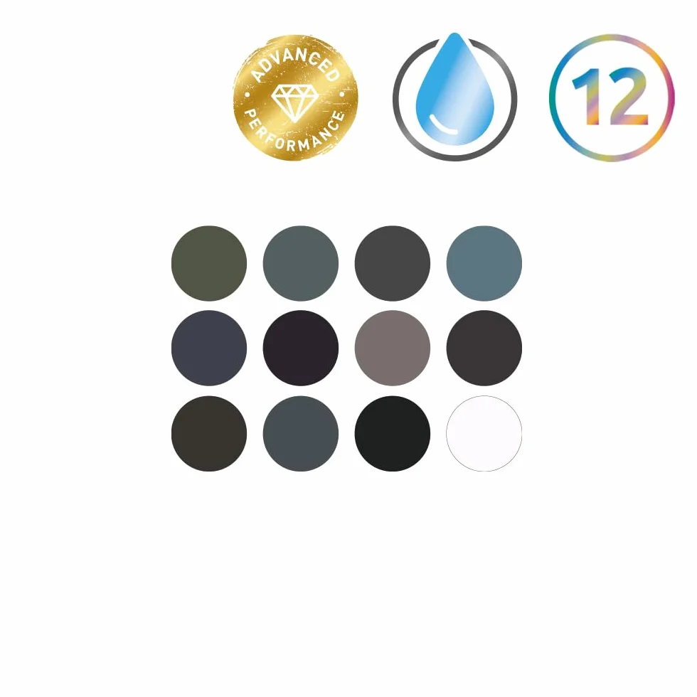 D:Tinted Charcoal Paint Set
