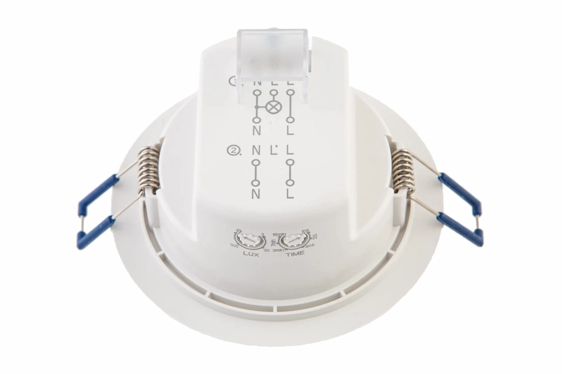 HUBER LED Downlight [6 W 900 lm] z czujnikiem ruchu PIR | podtynkowy czujnik ruchu, reflektor do zabudowy z czujnikiem ruchu
