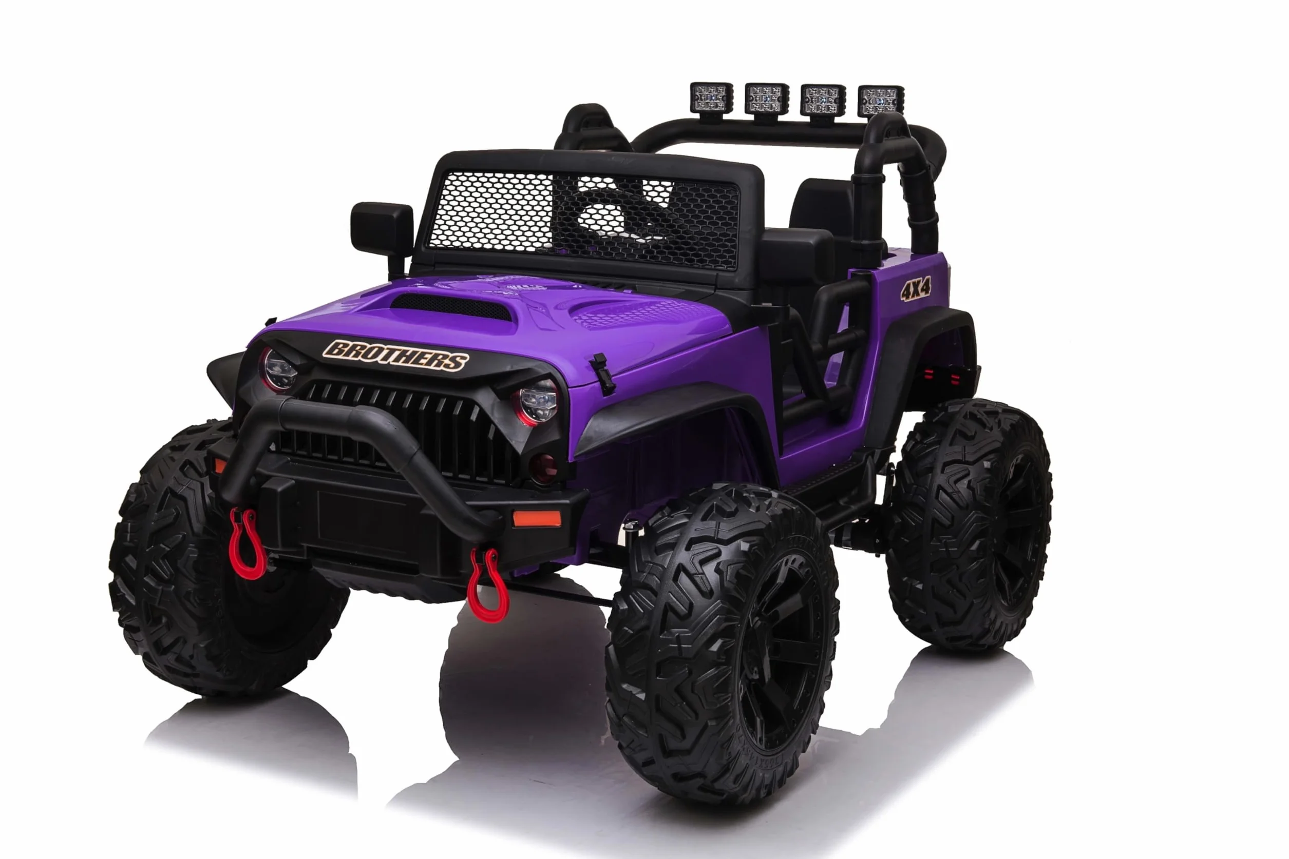 Elektryczny samochód dla dzieci 2-osobowy 24 V Offroad Big Adventure elektryczny samochód dla dzieci pilot zdalnego sterowania skórzanym siedzeniem otwierane drzwi podwójny silnik elektryczny