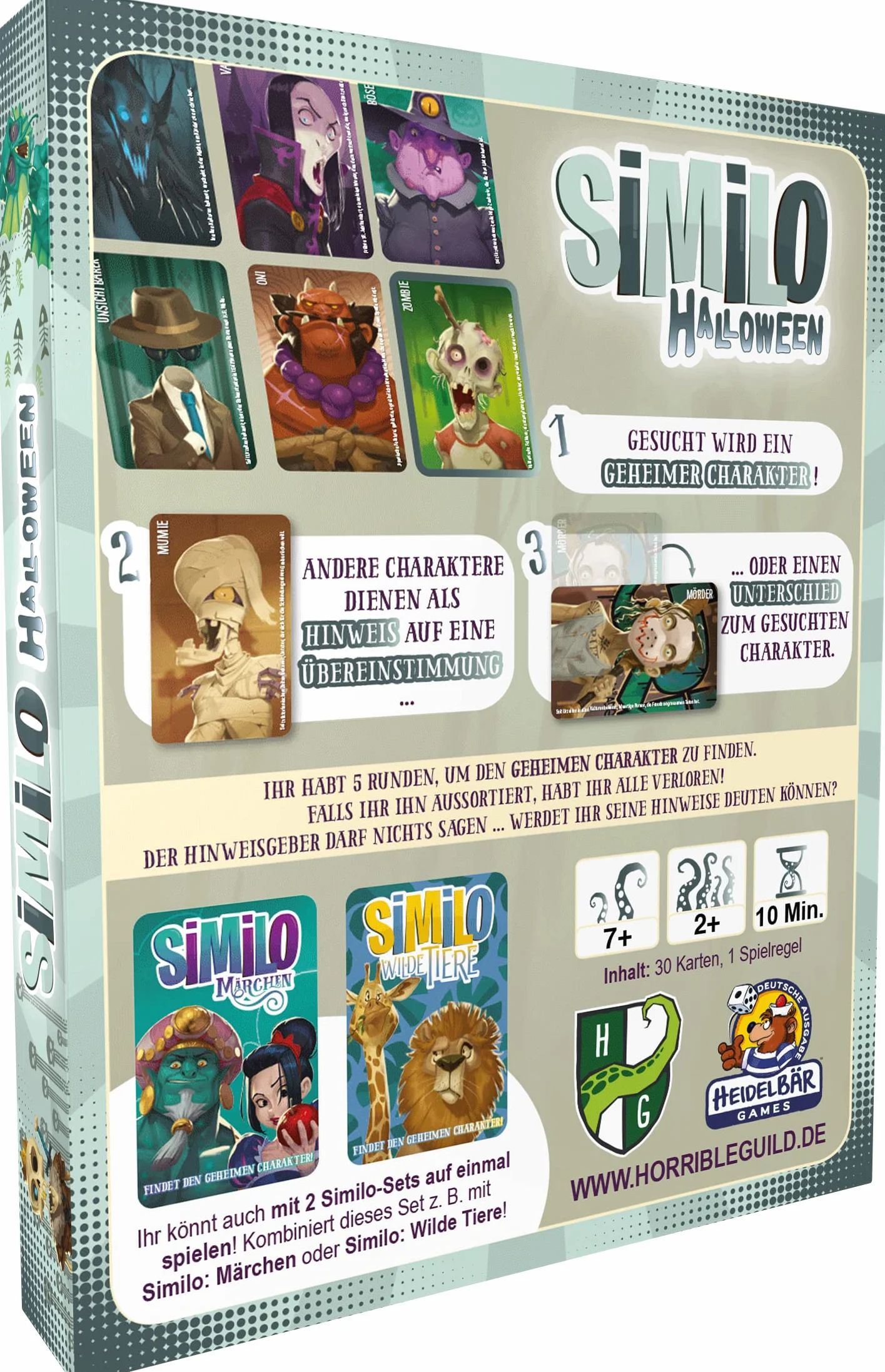 Similo: Halloween - Horrible Guild - gra karciana - dla 2-8 graczy - od 7 lat - niemiecki