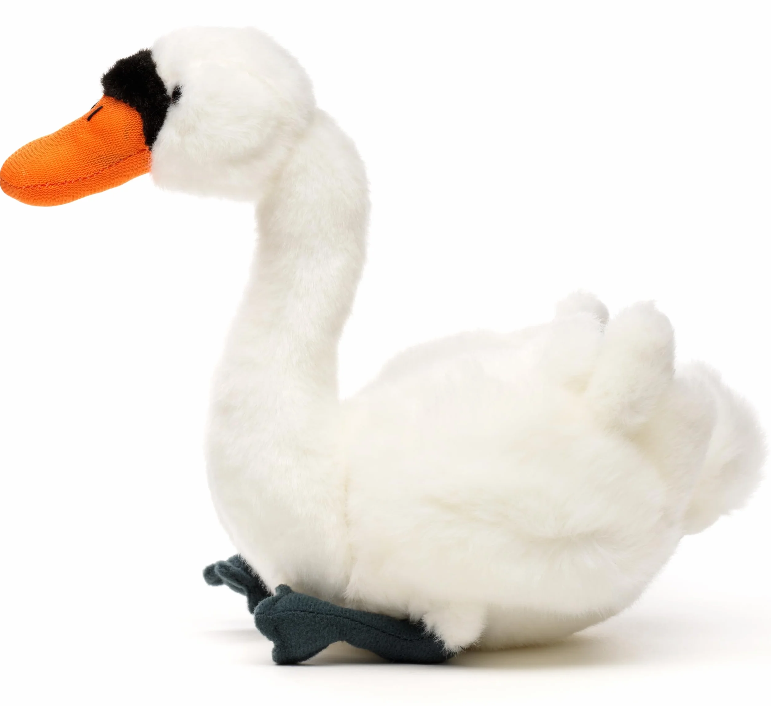 Uni-Toys - Łabędź - 16 cm (długość) - pluszowy ptak - pluszowa zabawka, przytulanka