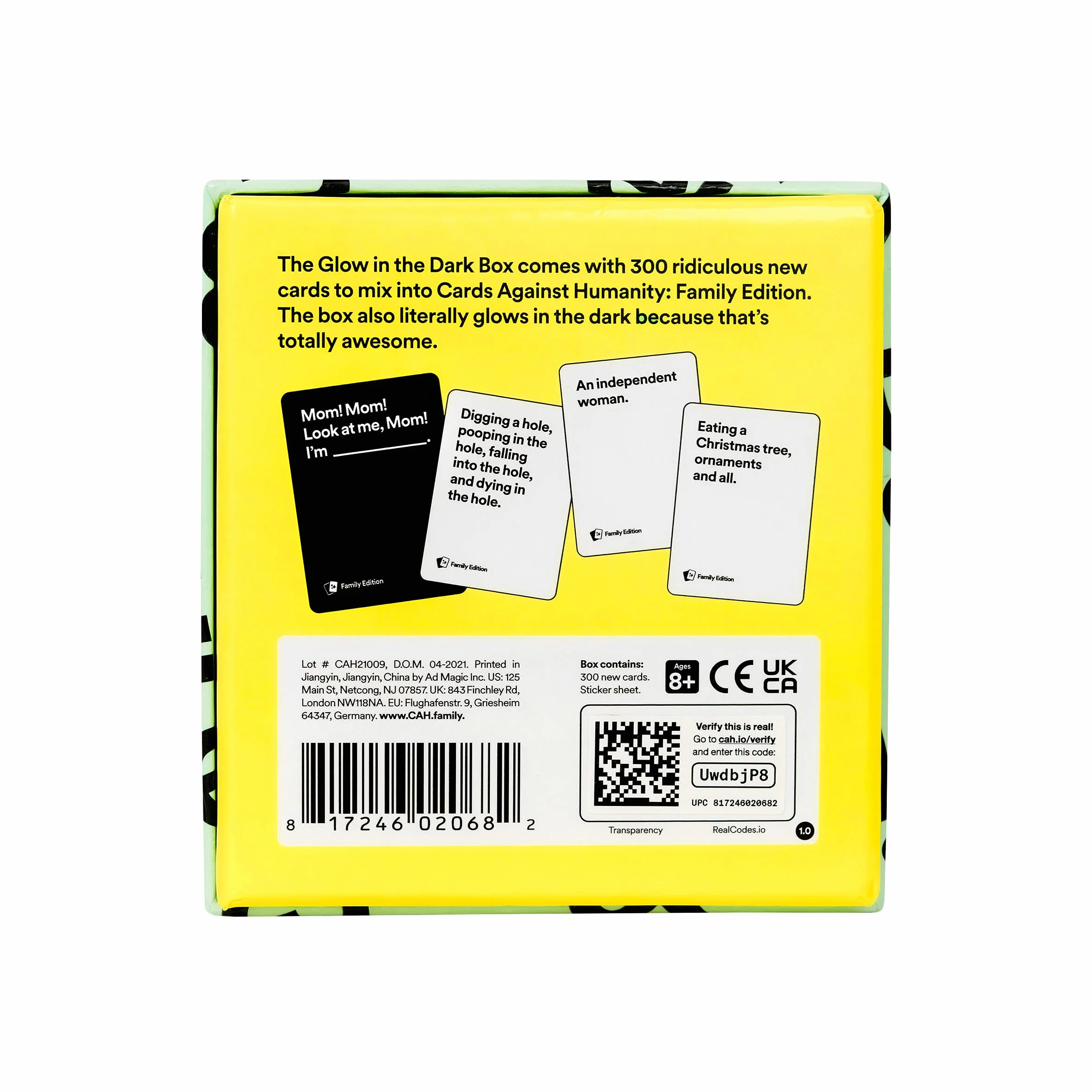 Cards Against Humanity: Family Edition, Świecąca w Ciemności