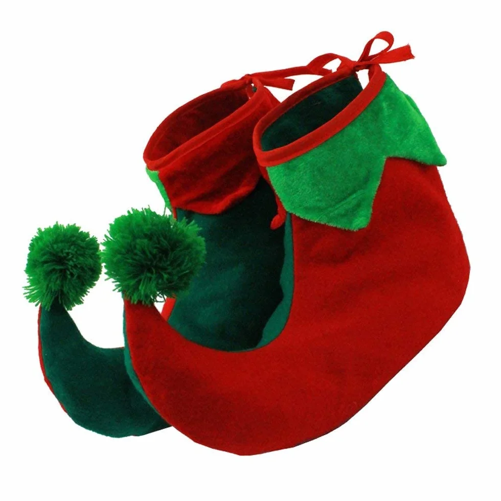 I LOVE FANCY DRESS Buty do elfów dziecięce z kręconymi palcami Boże Narodzenie akcesoria