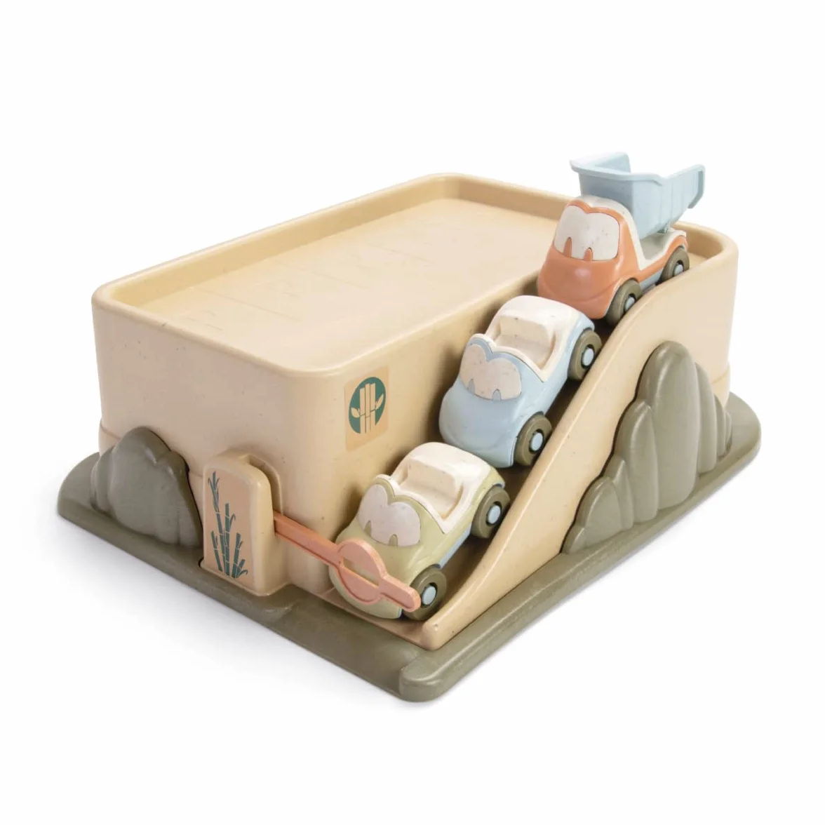 Dantoy BIO Garage with 3 Cars, Multicolour, 34.79 x 27.8 x 16.9 cm