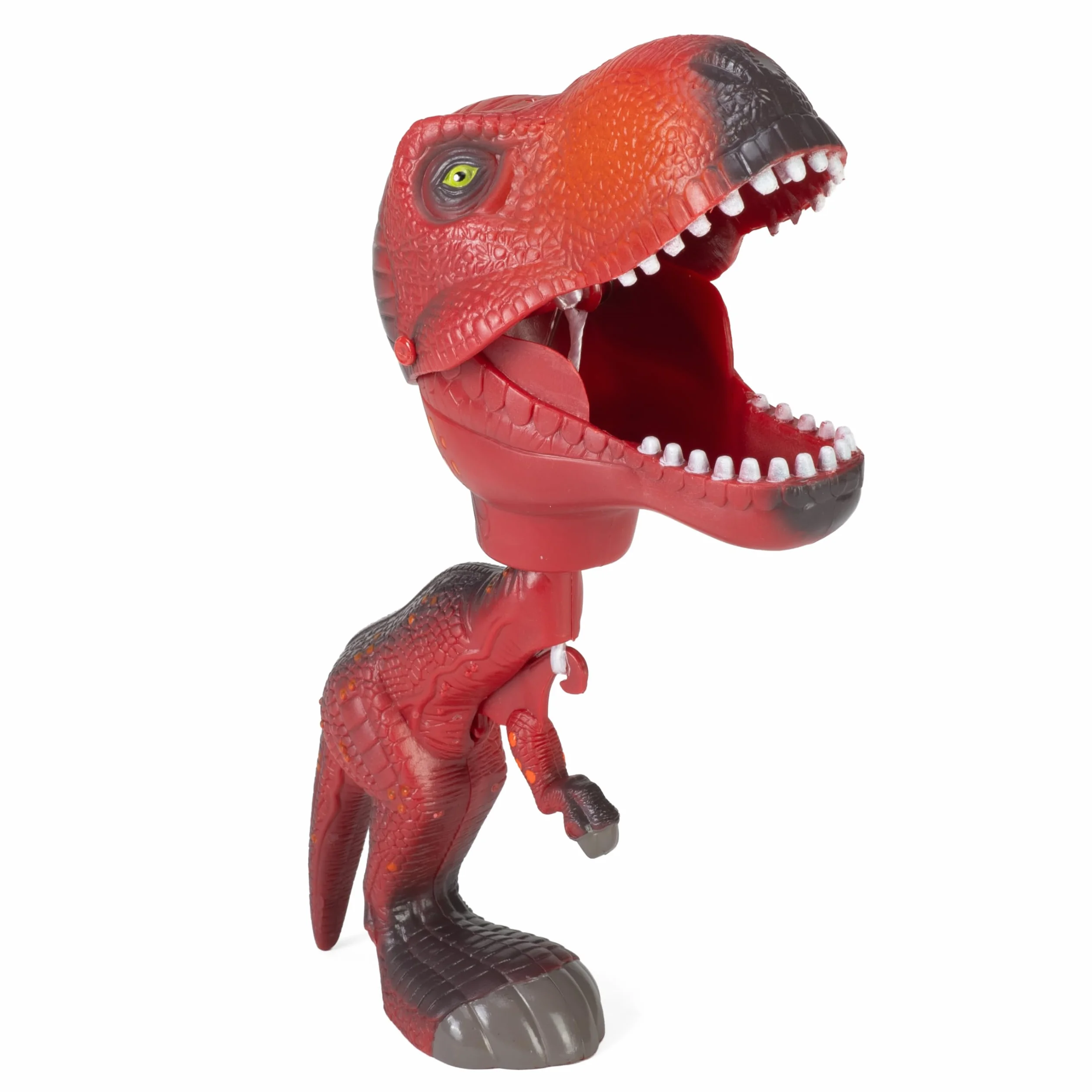 Wild Republic 88253 T-Rex zabawka prezenty dla dzieci, ściśnij spust, aby zamknąć usta, czerwony, Chompers