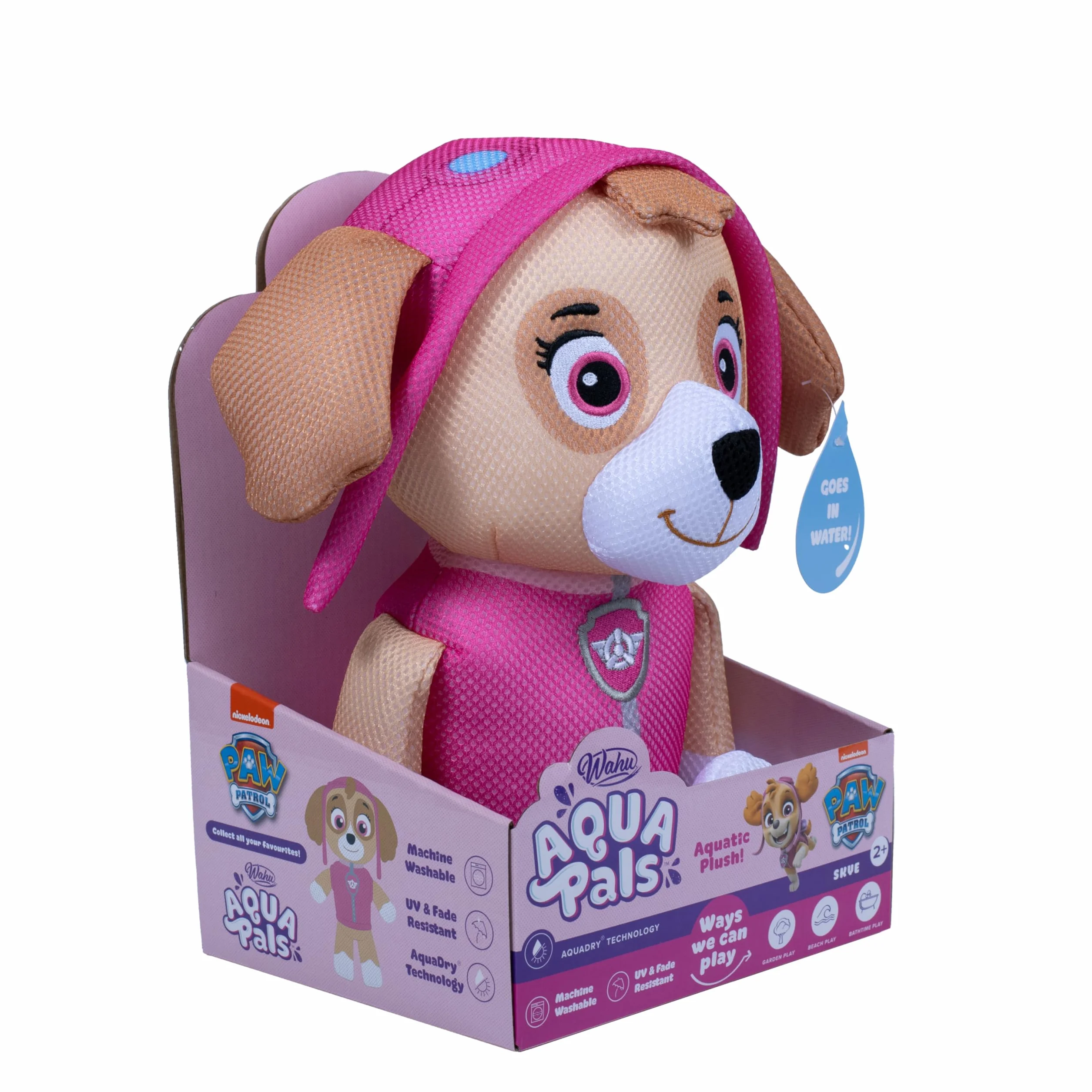 Wahu 930457 Aqua Pals Paw Patrol Skye średnie pudełko na platformie, Multi