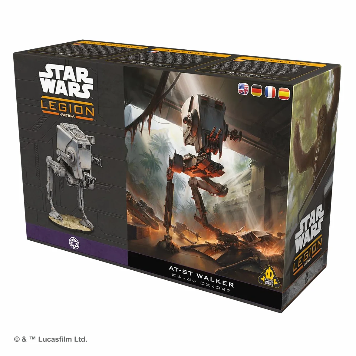 Asmodee, Star Wars: Legion – at-ST Walker, wersja DE, rozszerzenie stołu dla 2 graczy od 14 lat z czasem gry 120-180 minut, wielojęzyczny