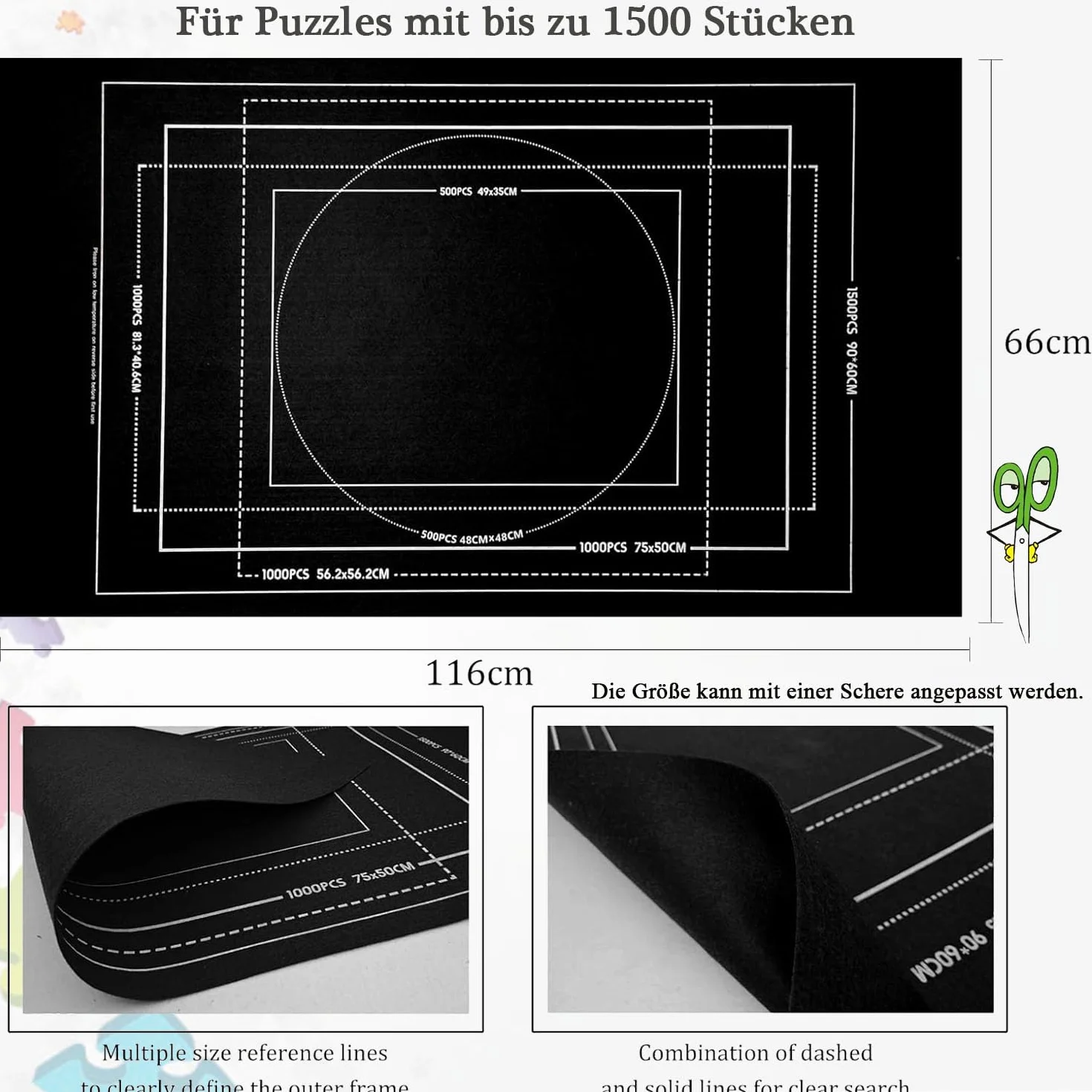 Mata do puzzli Jigsaw Rolls 1500-3000 elementów podkładka rolowana