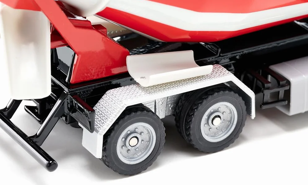 siku 3539, Mercedes-Benz Betoniarka-samochód z zabudową Liebherr, 1:50, Metal/tworzywo sztuczne, Żółty/Czerwony, Zabawka na budowę, Obracany bęben
