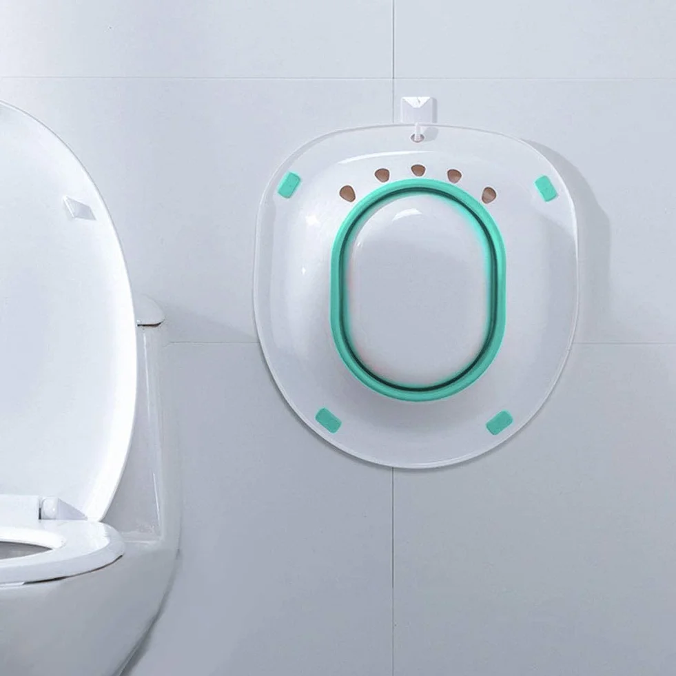 Bidet, miska bidetowa, składana miska bidetowa, wanna do kąpieli siedzącej, kąpiele siedzące, kąpiel siedząca, wkładka bidetowa, wkładka toaletowa (zielona)