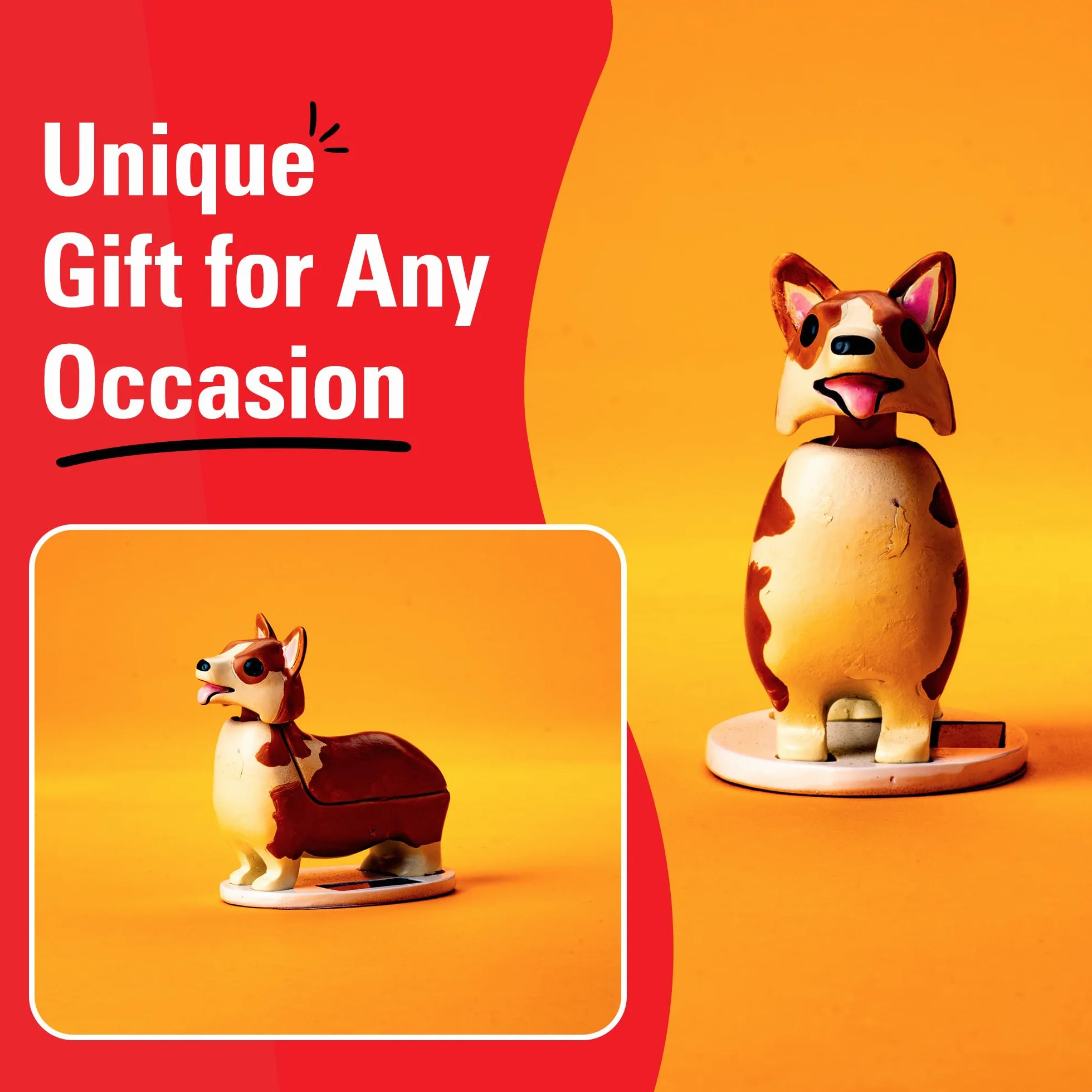 Kikkerland Elroy Solar Corgi figurka