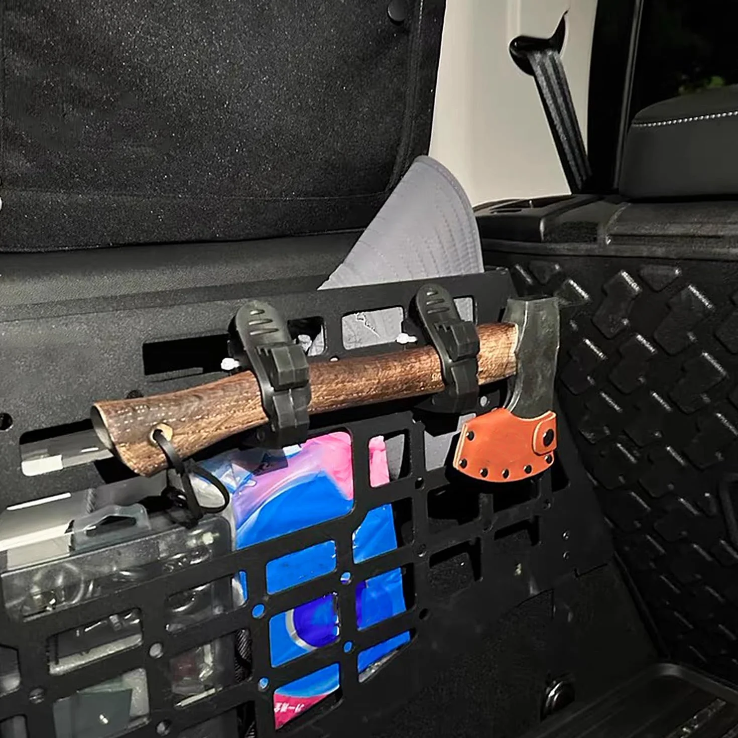 Zestaw 4 obejm do rur szybkiego montażu, 28-38 mm, regulowany uchwyt montażowy, standardowa gumowa obejma rurowa, do offroad, żeglugi, straży pożarnej, policji, wojska, przemysłu itp. (czarne)