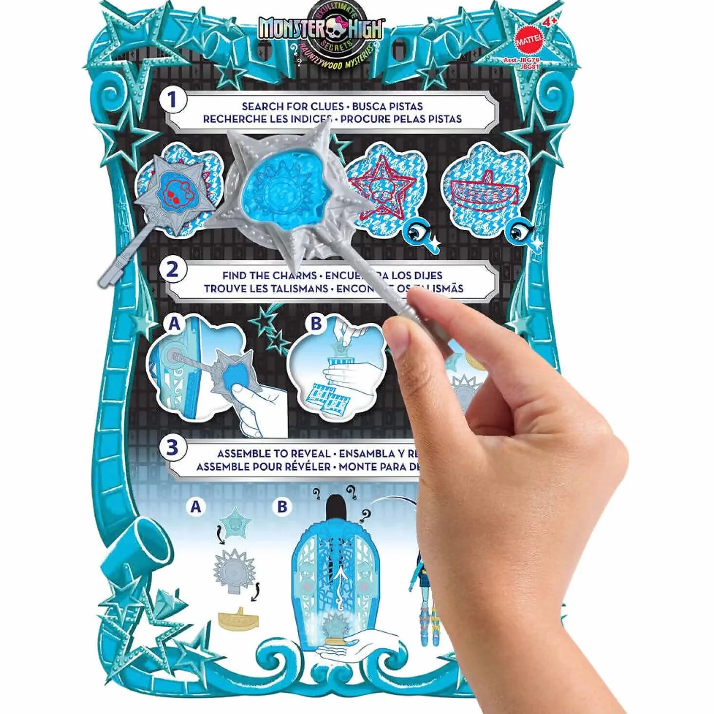 Monster High Straszysekrety Frankie Stein Seria 6 Tajemnice Hollyduch Zestaw lalka JBG81