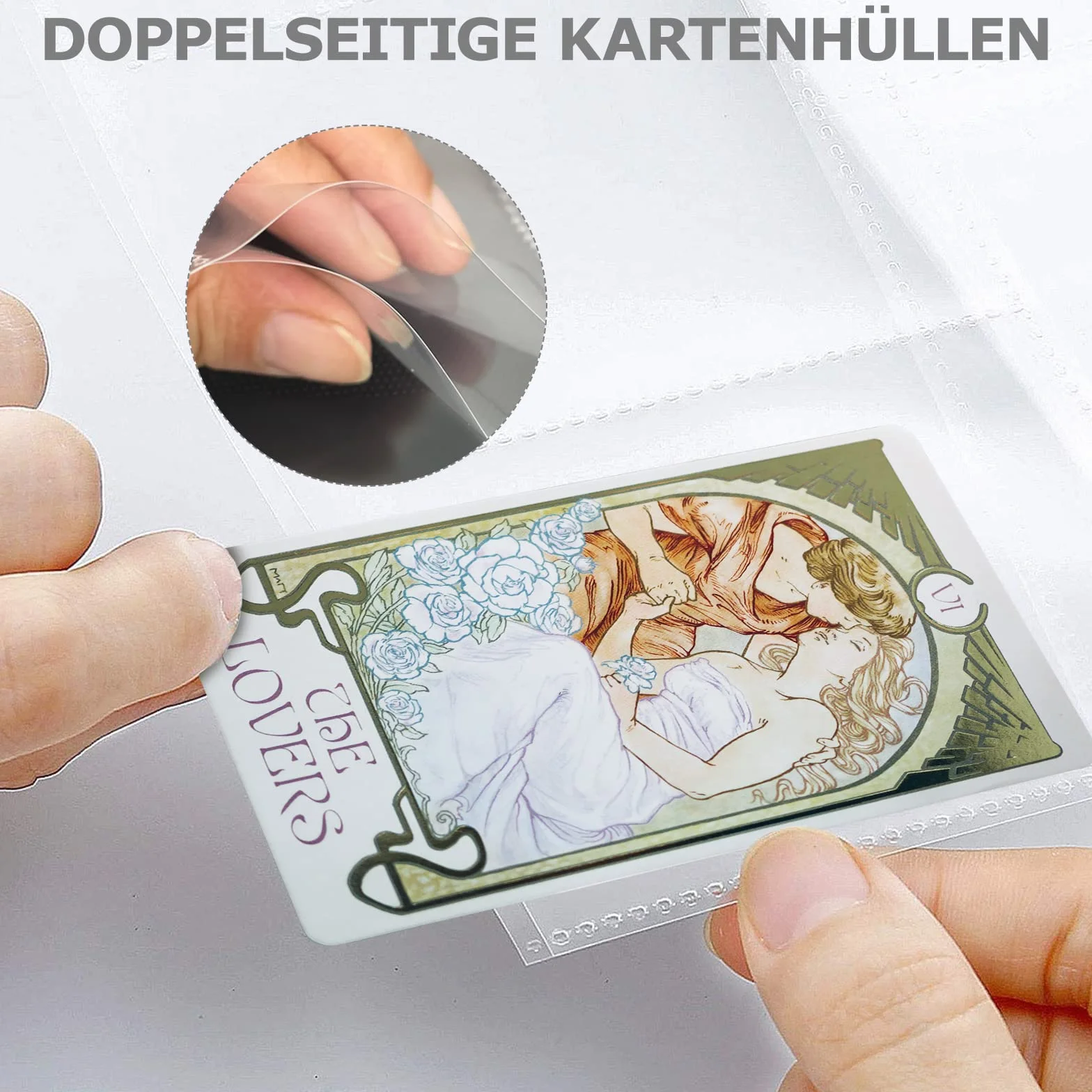 Carehabi - 540 kieszeni na karty kolekcjonerskie, 30 stron na 18 kieszeni, puste foldery, dwustronne rękawy na karty, 11 otworów, przezroczyste akcesoria do kart kolekcjonerskich, 29 x 21 cm,
