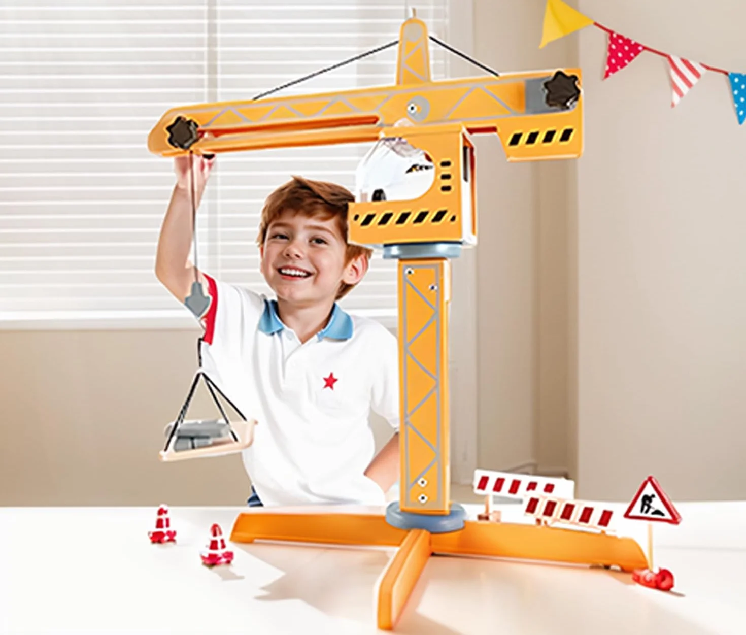Hape E3011 Wooden Crane Lift