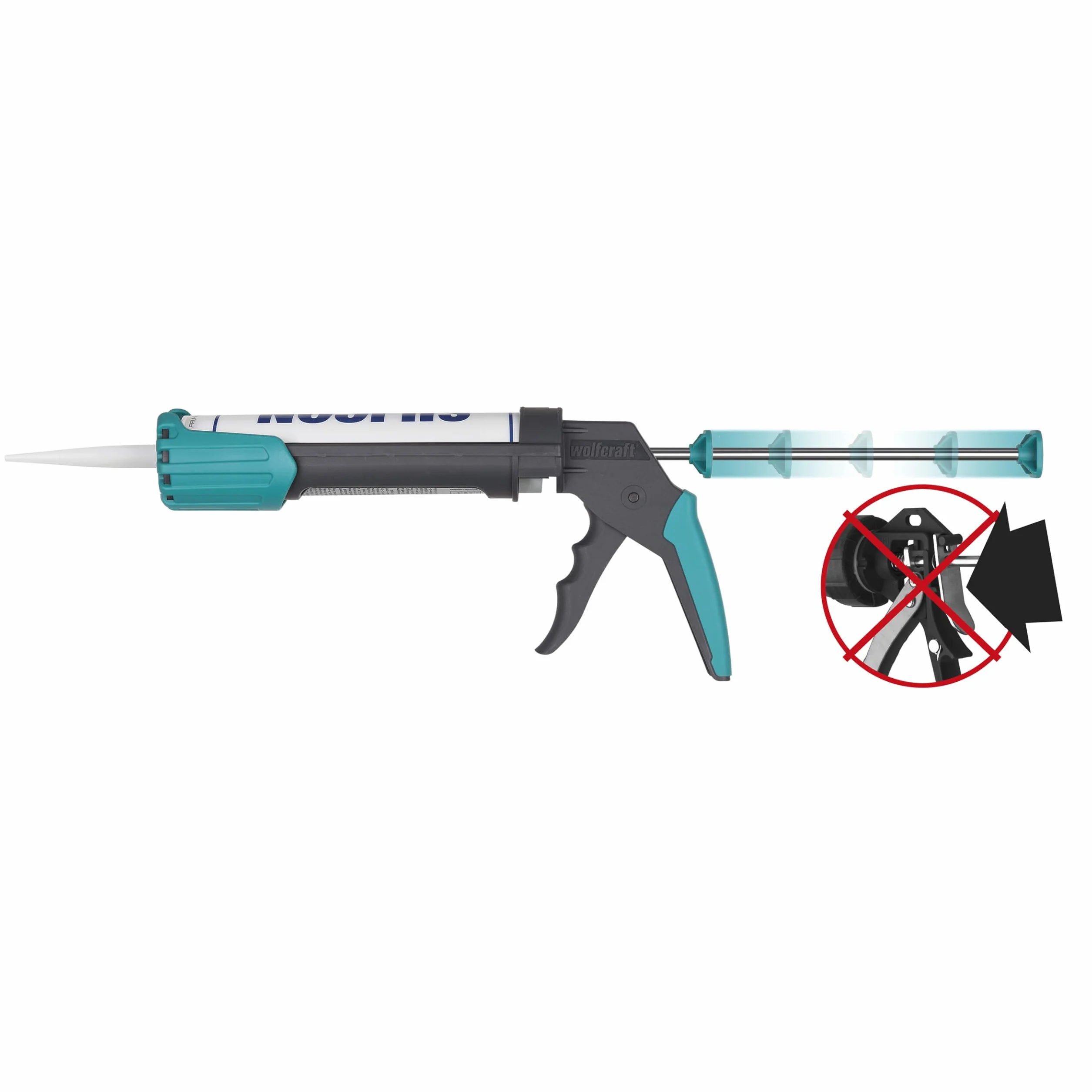 wolfcraft Wyciskacz MG 200 I 4352000 I Standardowy wyciskacz o cechach zwiększających komfort użytkowania