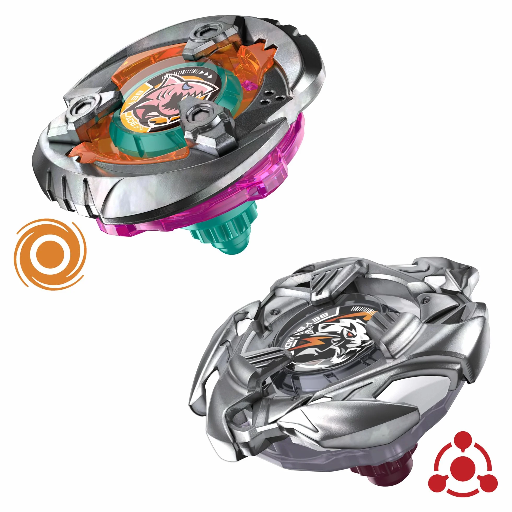 Dwupak bączków Beyblade X Gill Shark 4-70O i Pearl Tiger 3-60U