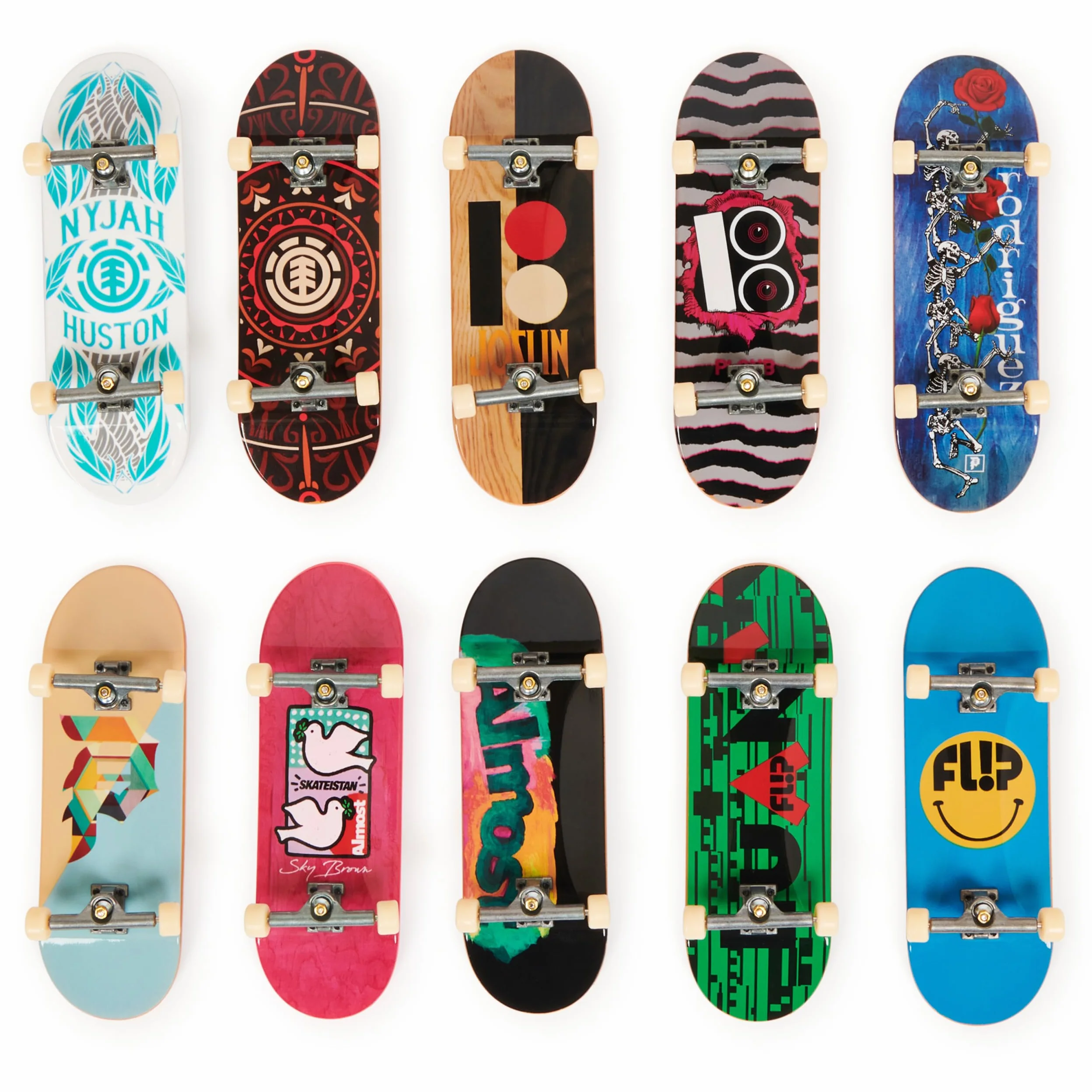 Tech Deck DLX Pro 10-pak fingerboardów kolekcjonerskich dla miłośników skate'ów