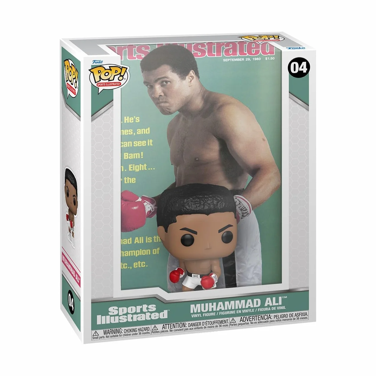 Funko SI Cover: Boxing - Muhammad Ali - Sports Illustrated W2 - kolekcjonerska figurka winylowa - pomysł na prezent - oficjalny towar - zabawki dla dzieci i dorosłych - fanów sportu - figurka modelki