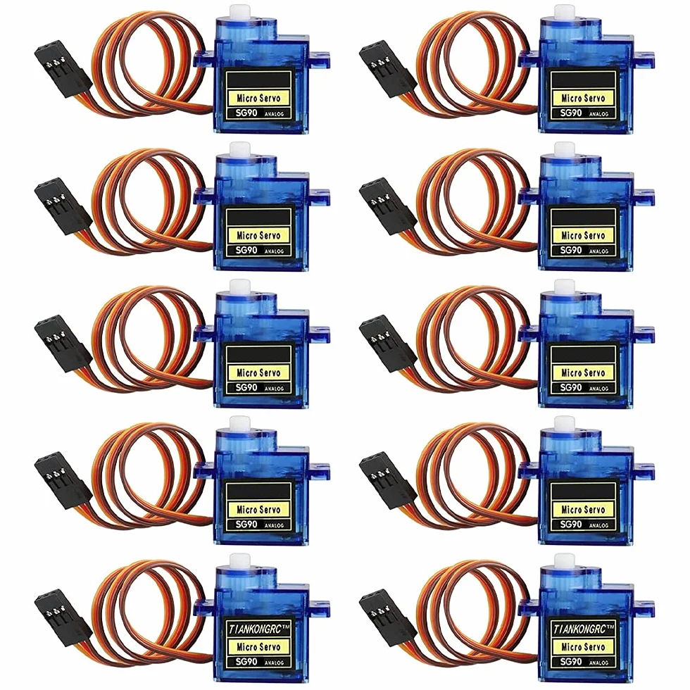 MMOBIEL Zestaw 10 szt. SG90 9G Mikroserwo do Arduino Raspberry Pi