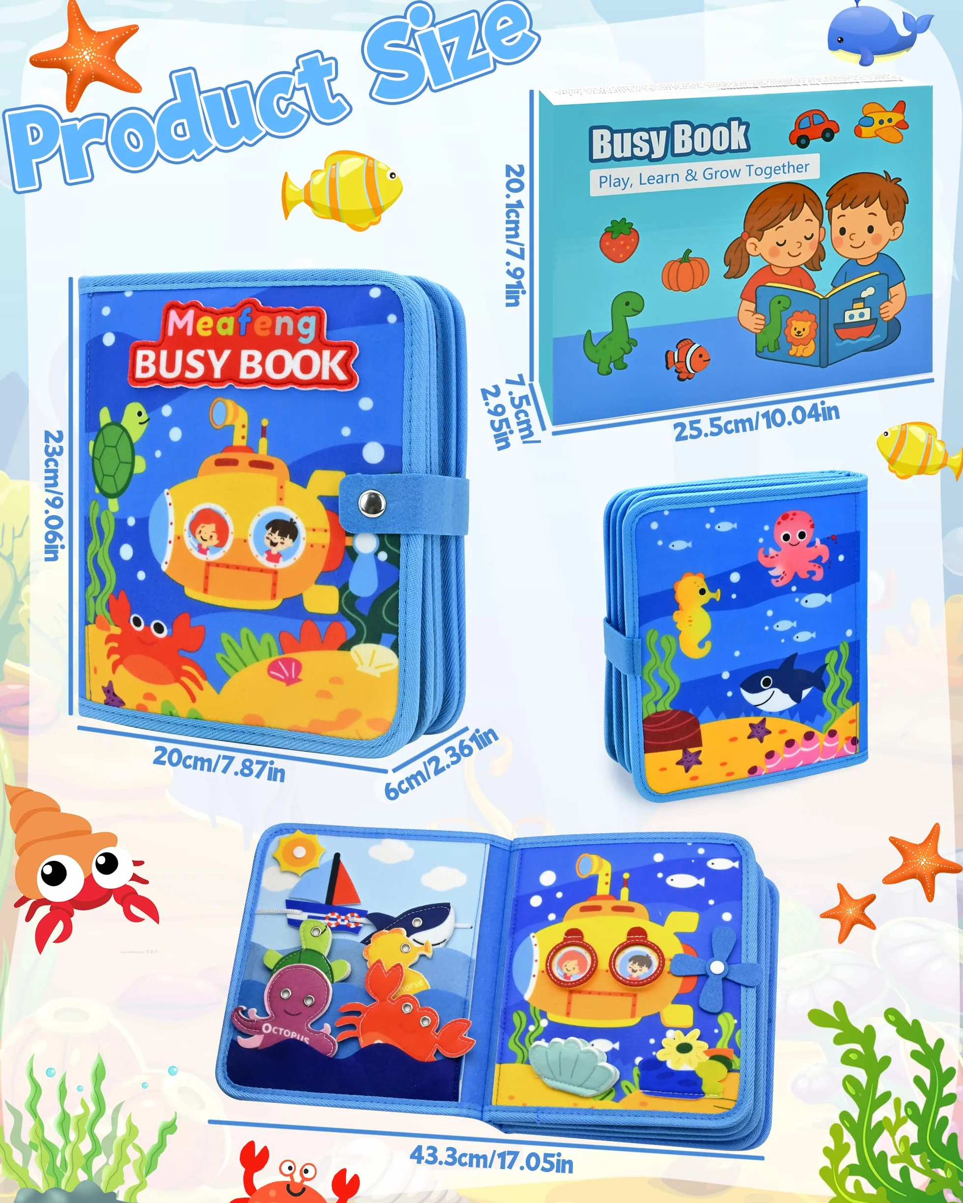 Zabawka dla niemowląt 1 rok Busy Board Montessori, wiek 1 rok, z 6 warstwami desek, zabawka dla dzieci w wieku 1, 2, 3, 4 lata, zabawki do aktywności i rozwoju, prezent dla dzieci w wieku 1–3