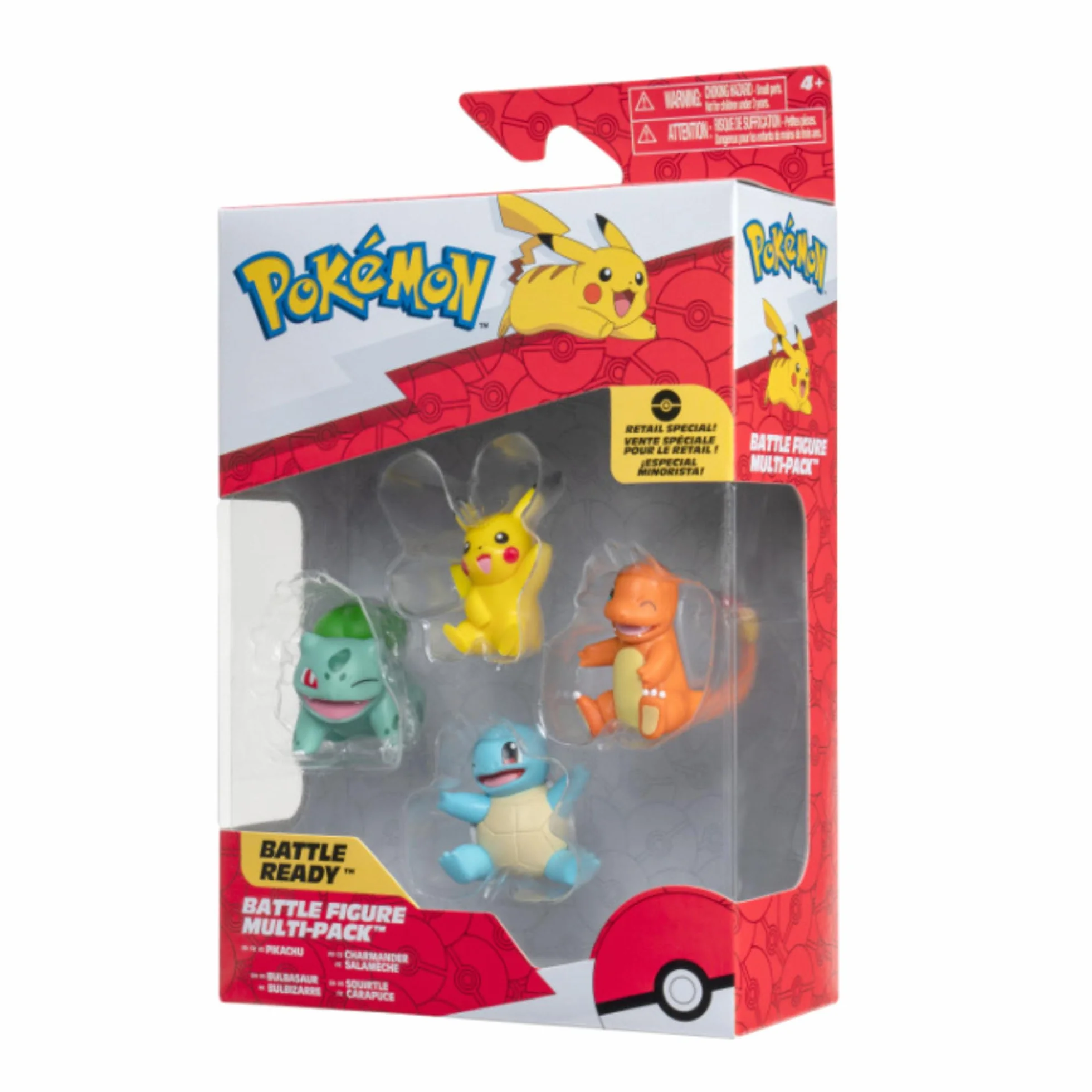 Pokemon Mecz Figure; Pikachu, Bulbasaur, Charmander, Squirtle 5cm Rysunek