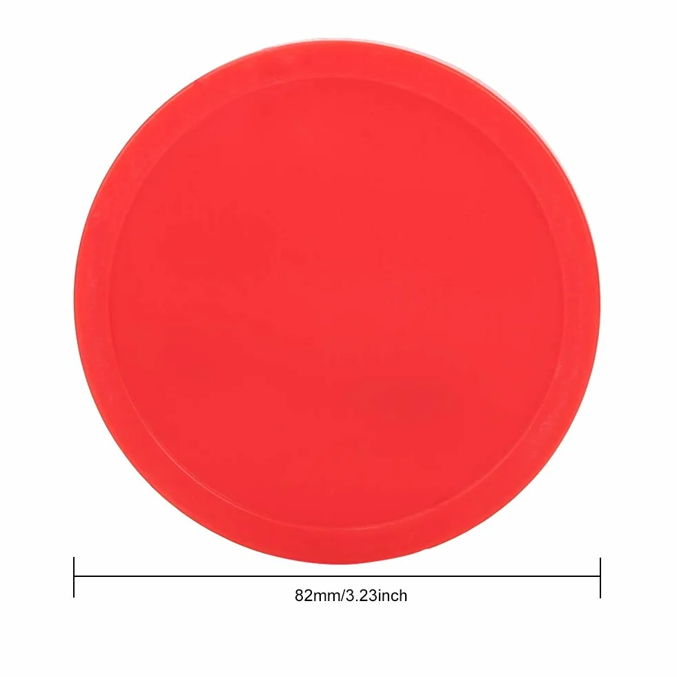 Krążki do cymbergaja, 4-pak Home Air Hockey Red krążki zamienne do stołów do gry Akcesoria do sprzętu(82mm)