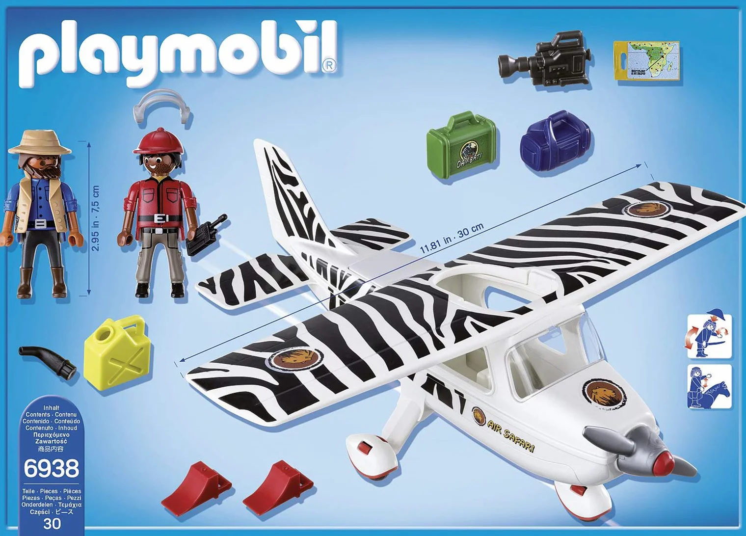 PLAYMOBIL Wild Life 6938 Samolot-Safari, od 4 lat