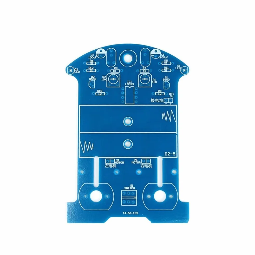 ISTOVO 1 zestaw do lutowania ćwiczeń, zestaw do nauki elektroniki Smart Car Project Kits Track Following RCar DIY DIY Electronic Kit DIY Electronic Kit