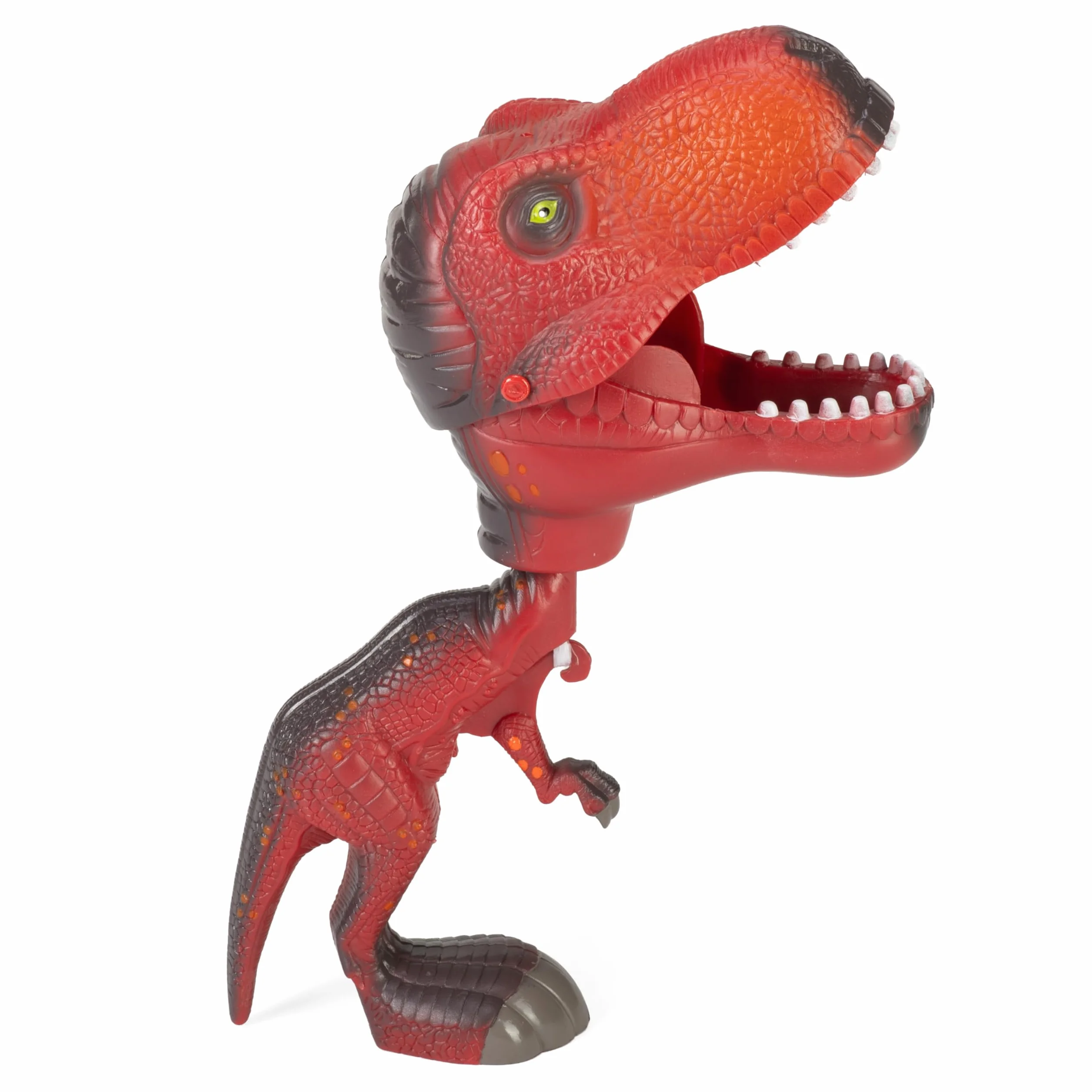 Wild Republic 88253 T-Rex zabawka prezenty dla dzieci, ściśnij spust, aby zamknąć usta, czerwony, Chompers