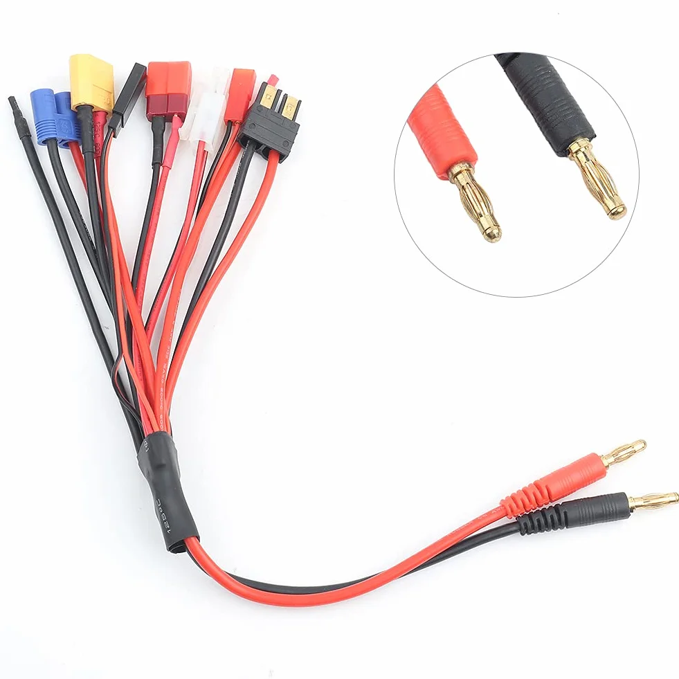 Kabel do Konwersji RC, Wielofunkcyjny Kabel do ładowarki 8 w 1 Bateria Lipo Multi Wtyczka do ładowania Konwertuj linię kablową do ładowarki IMAX B6