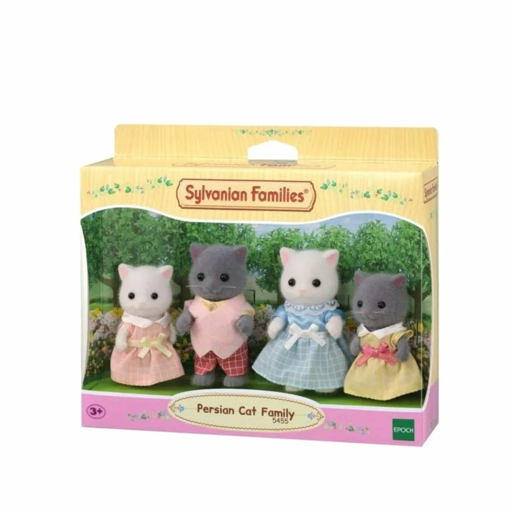 Sylvanian Families Rodzina Kotów Perskich Zestaw do Zabawy, Wielokolorowy, od 3 lat