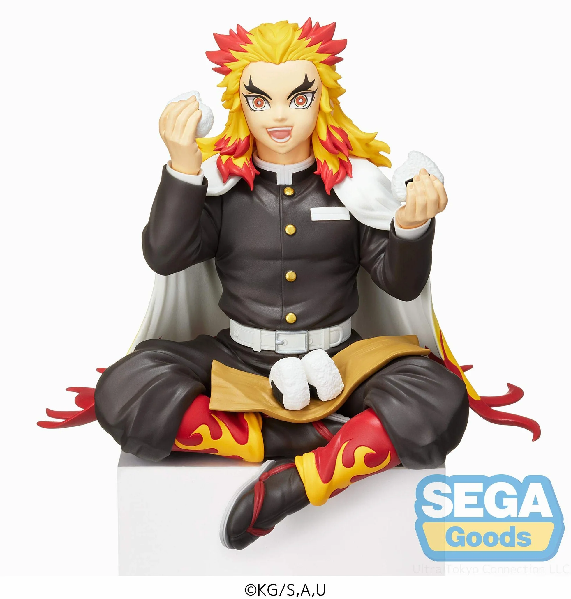 SEGA Pogromca demonów: Kimetsu no Yaiba Kyojuro Rengoku Premium figurka siedząca
