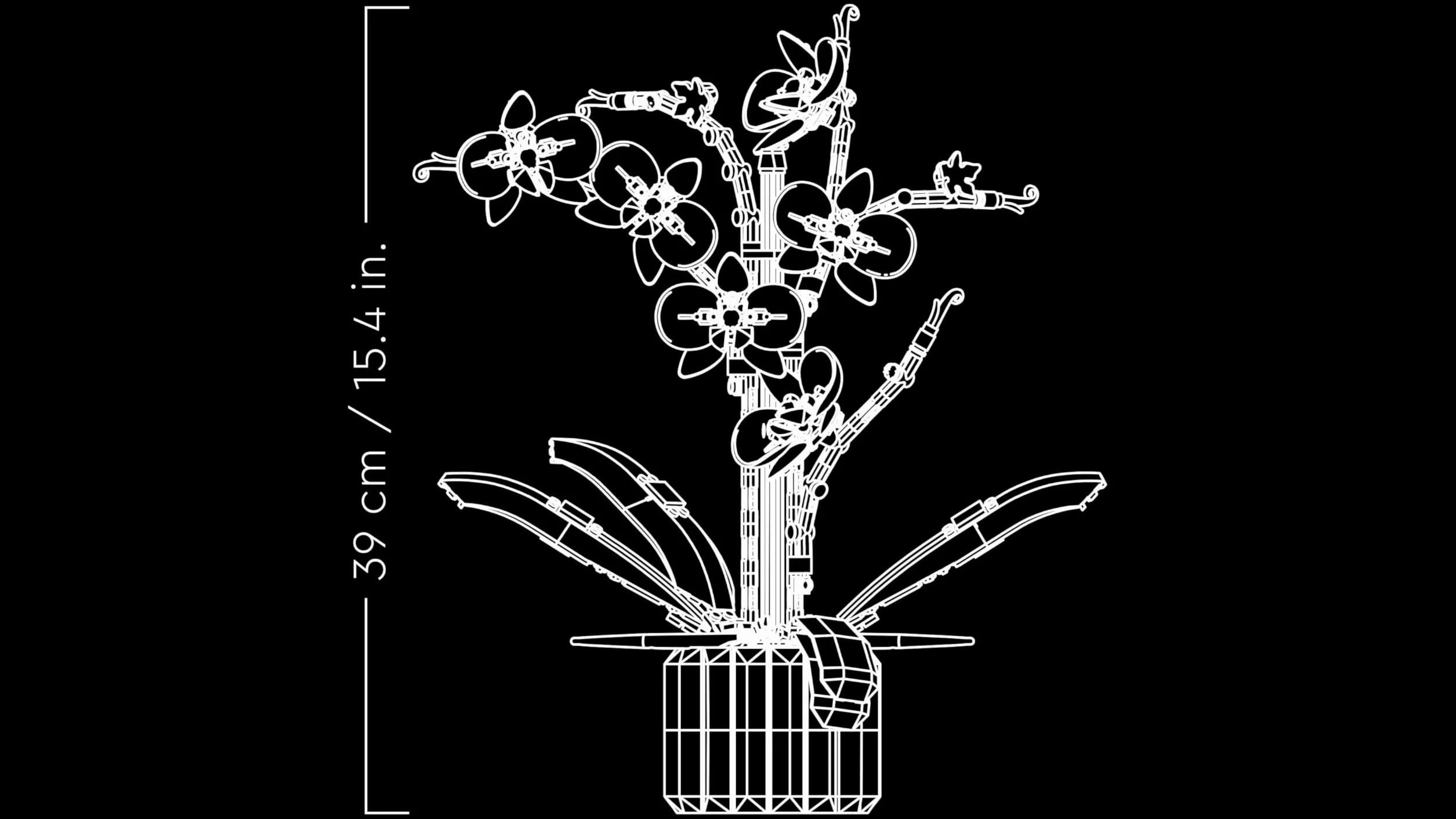LEGO Icons Botanicals Orchidea Sztuczna Roślina, Zestaw z Kwiatami, Dekoracja Domu, Kolekcja Botaniczna, 10311