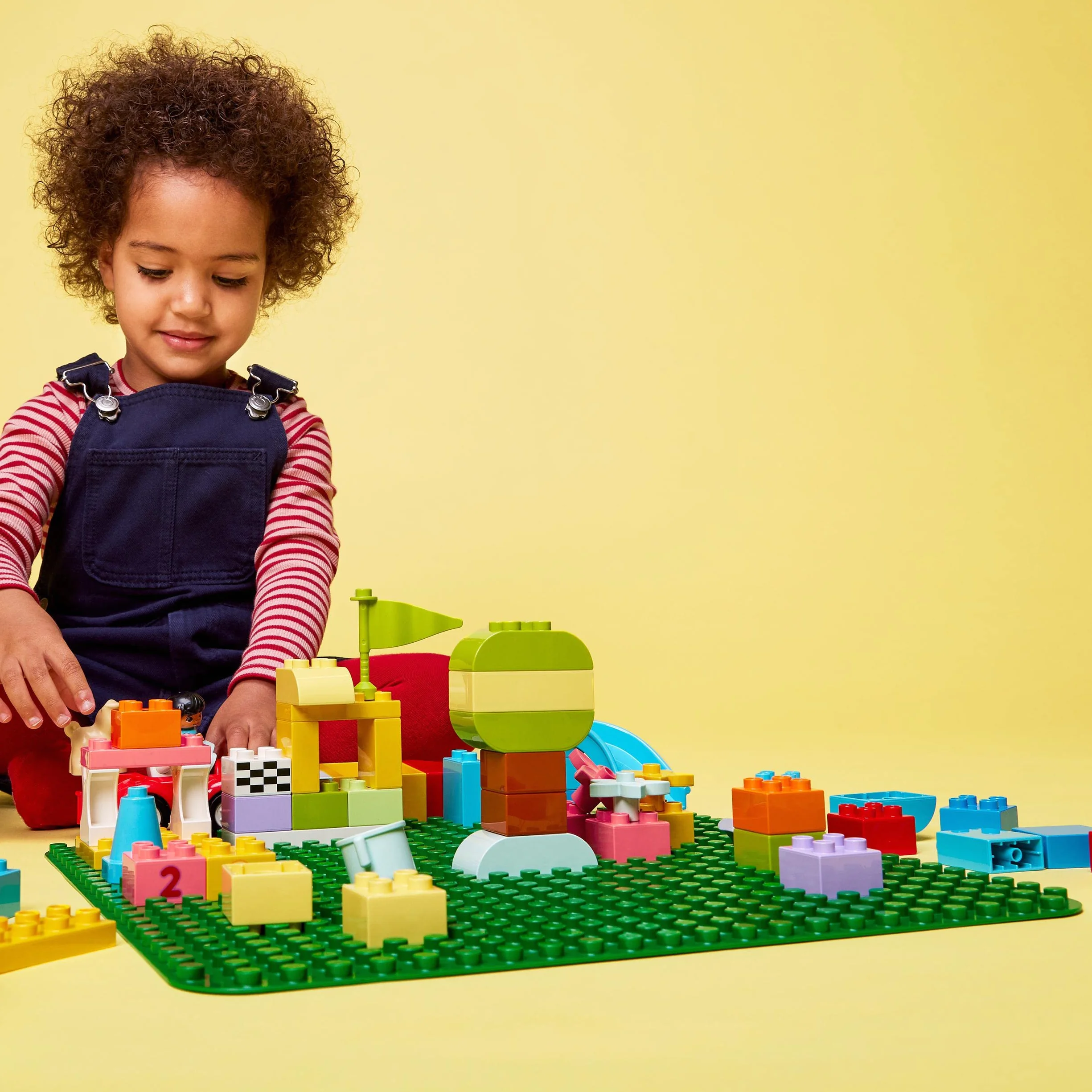 LEGO DUPLO 10980 Zielona Płytka Konstrukcyjna pod Klocki, Prezent dla Chłopców i Dziewczynek, na Urodziny, Roczek