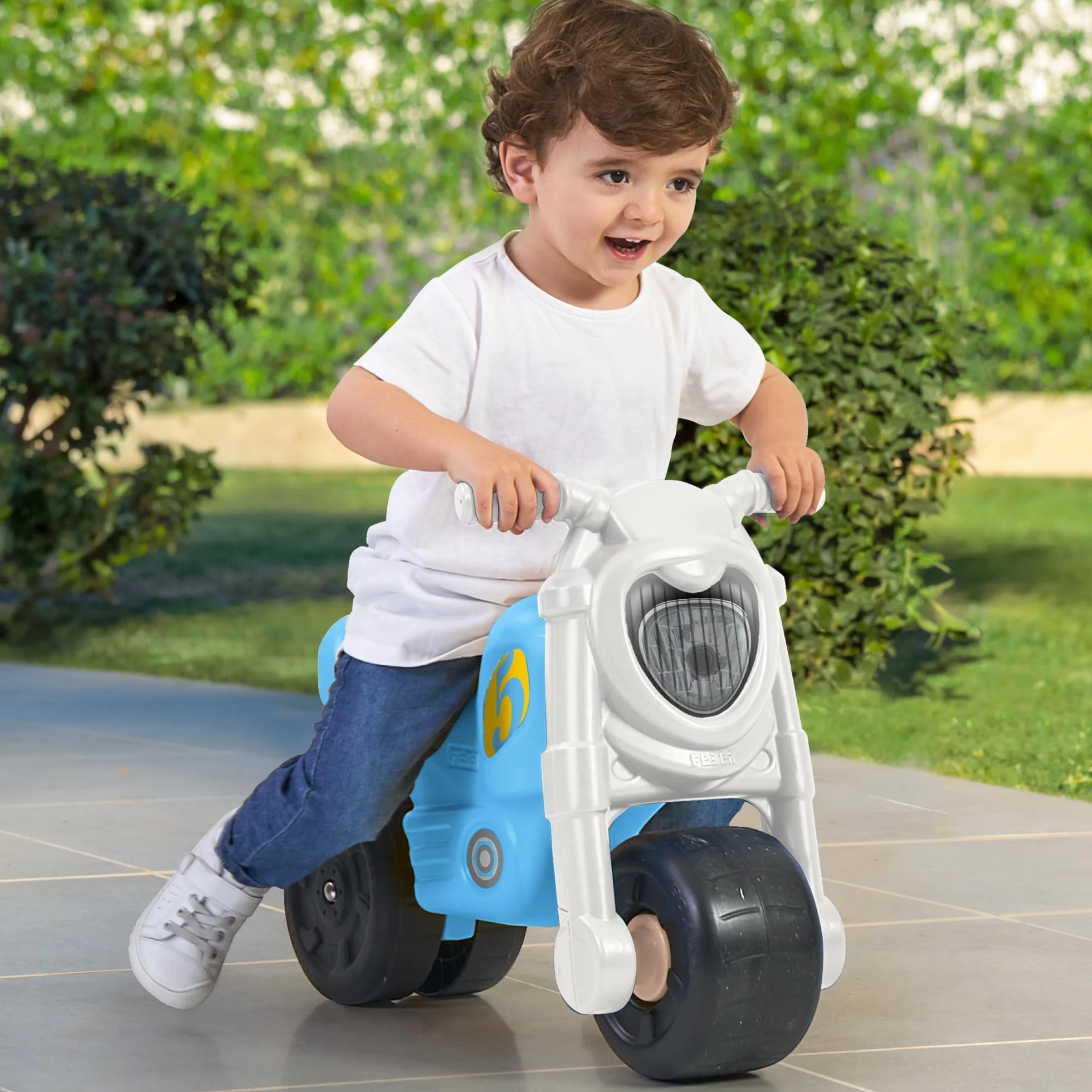FEBER - Motofeber Dream, Motocykl w kształcie motocykla i zabawne, stabilne i bezpieczne, rozwój chłopców i dziewcząt w wieku od 18 miesięcy do 3 lat, słynny (FED39000)