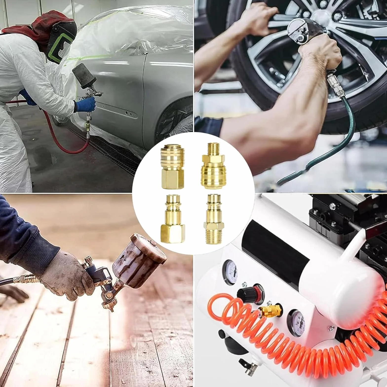 10 sztuk szybkozłączek sprężonego powietrza 1/4 "BSP europejskie złącza szybkozłączki przewodów powietrznych złączki złączki do węży sprzęgła wąż powietrza sprężarka złącza
