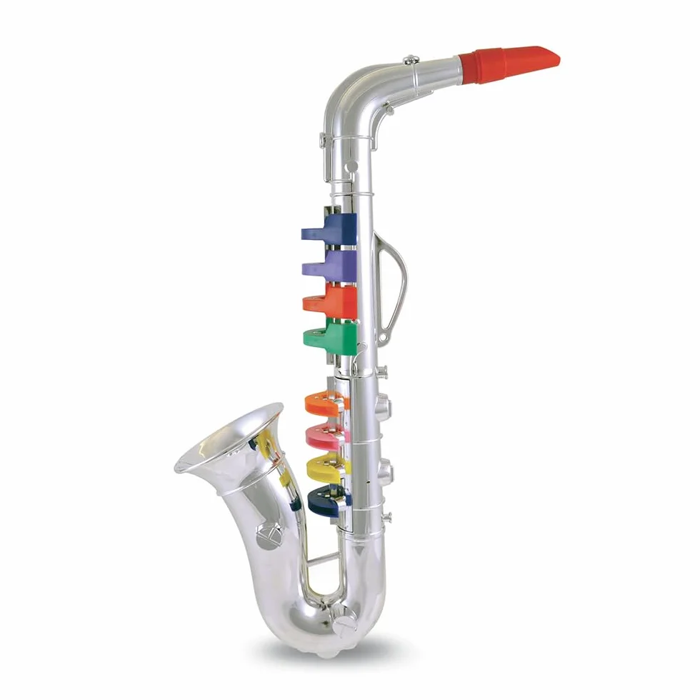 Bontempi ChromaticGrandSax Duży chromowany saksofon z 8 nutami