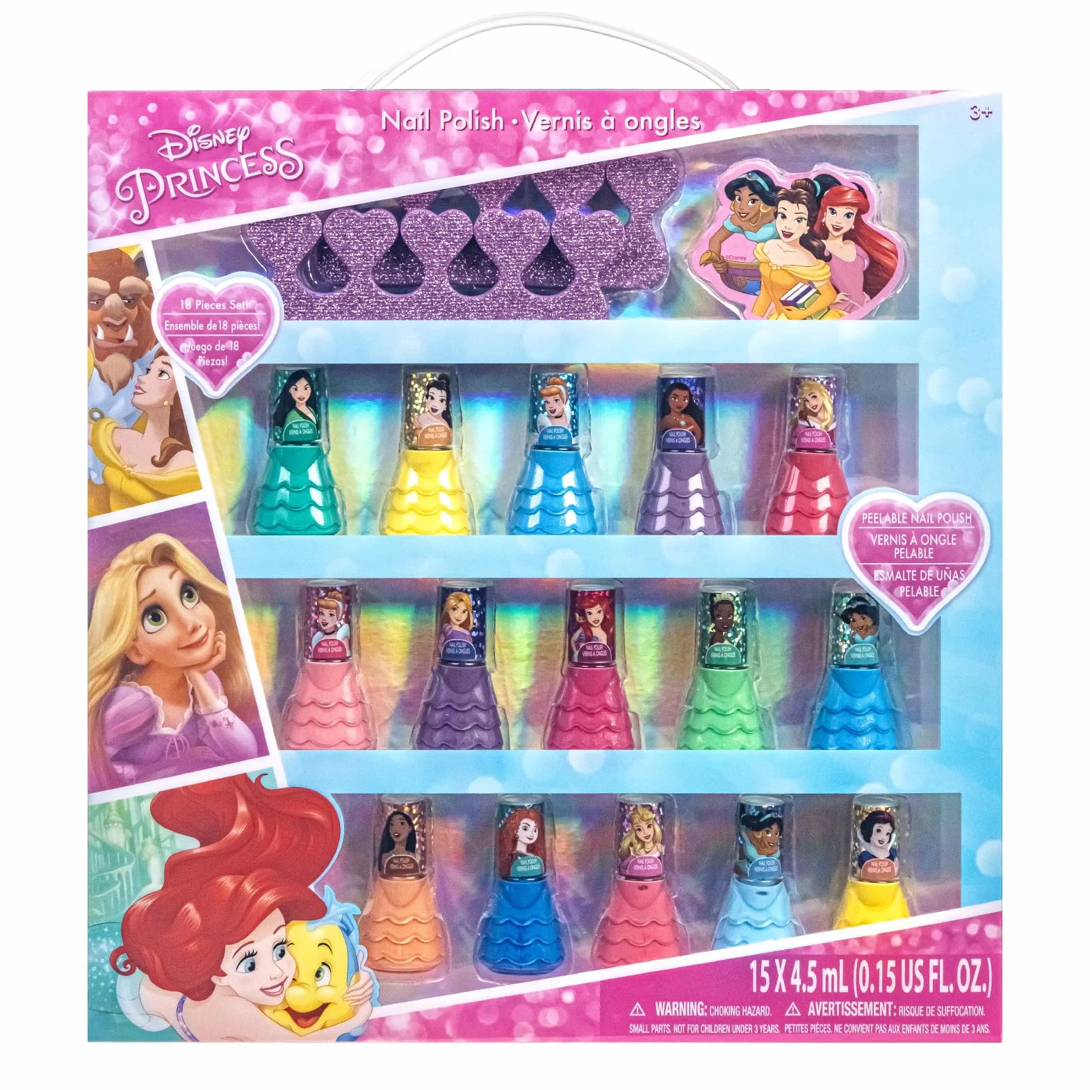 Disney Princess Lakier Wodny 15 szt Dziewczynki 3+ Prezent