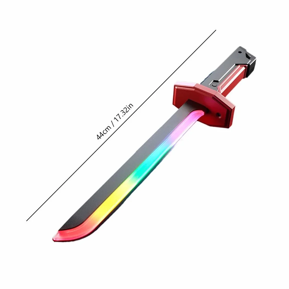 Sparkblade Sword with Sparks,LED Light Up Prop w/Mist Fog Effect,Glowing Cosplay Toys， Rechargeable, Flints Included(Red)