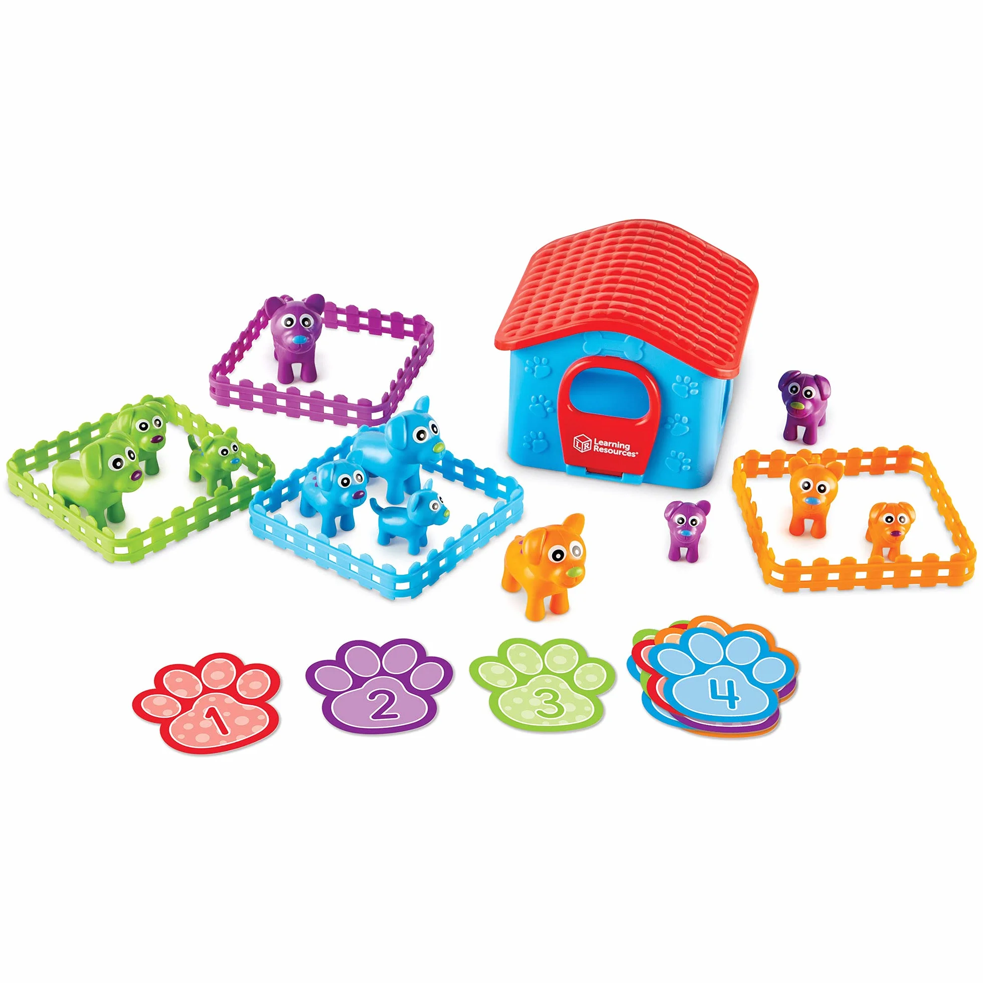 Learning Resources Sort-'Em-Up Pups! 28-Kawałek Zestaw