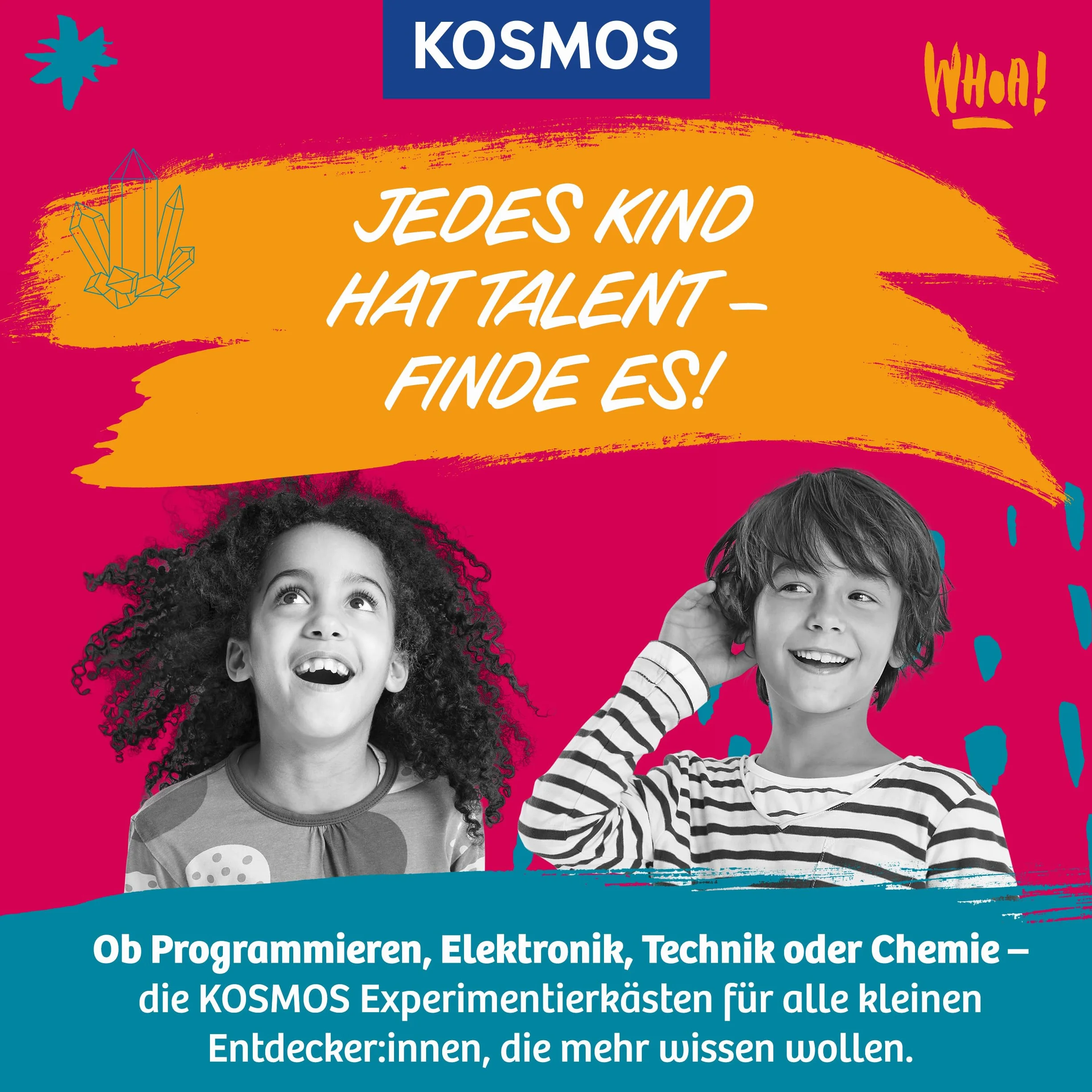 KOSMOS 620707 Electro Power – wejście w świat energii elektrycznej, Amazon Exklusiv, skrzynka eksperymentalna dla dzieci od 8 lat, zestaw klocków elektronicznych z 5 silnikami
