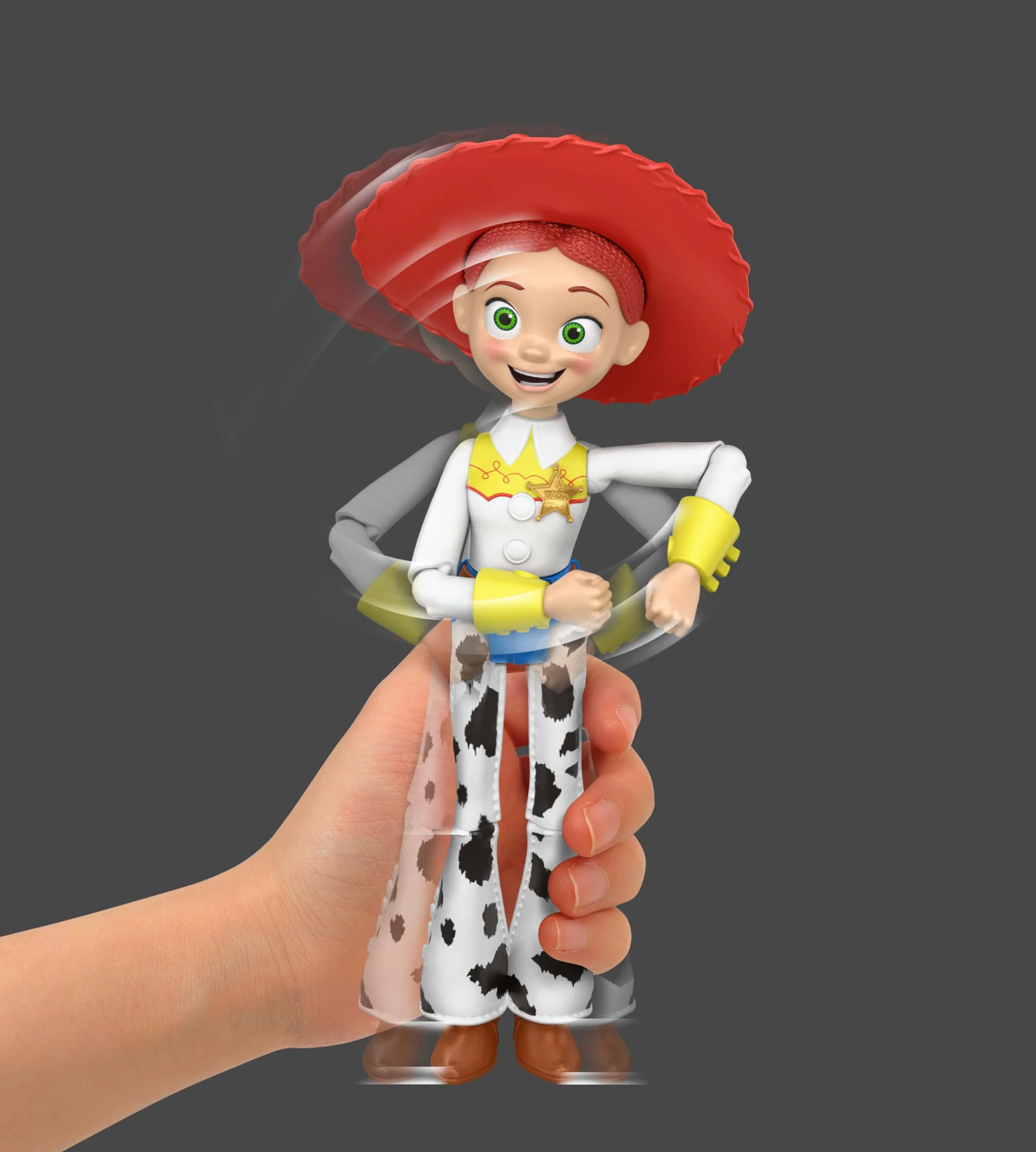Mattel Disney Pixar Toy Story 5 „Tańcząca” kowbojka Jessie Figurka z funkcją (ok. 30 cm), 12 punktów ruchu, filmowy wygląd, zabawka dla dzieci 3+, JKV40