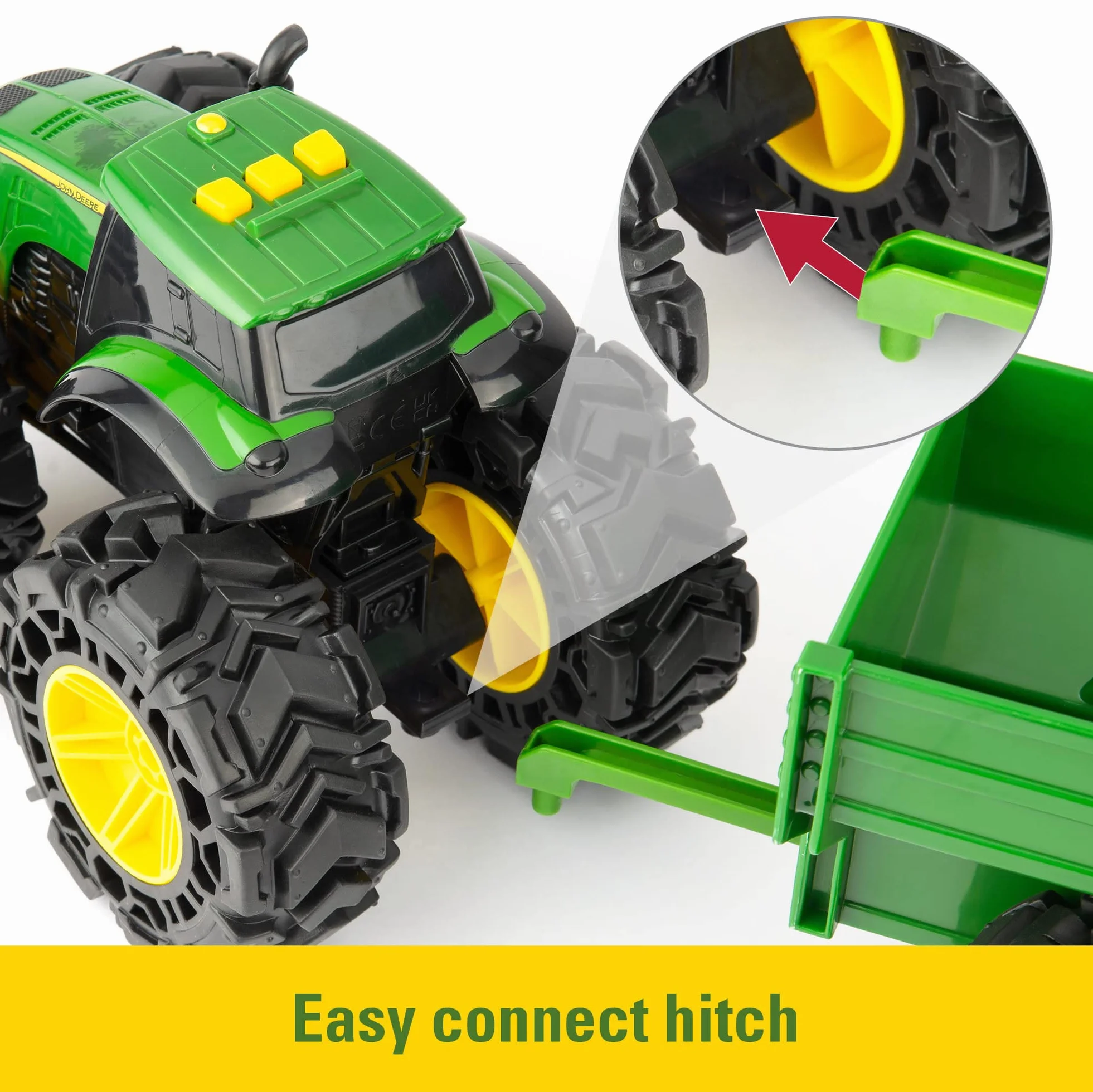 John Deere Traktor Z Przyczepą Zabawka, Wielokolorowy, Od 3 Lat