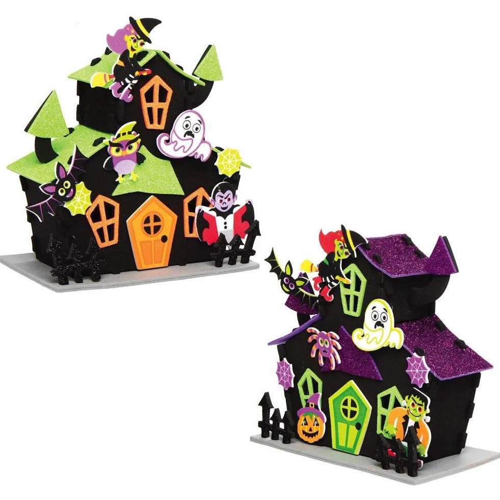 Baker Ross AX257 Halloween Nawiedzony Dom Zestaw 2 szt. Dekoracja