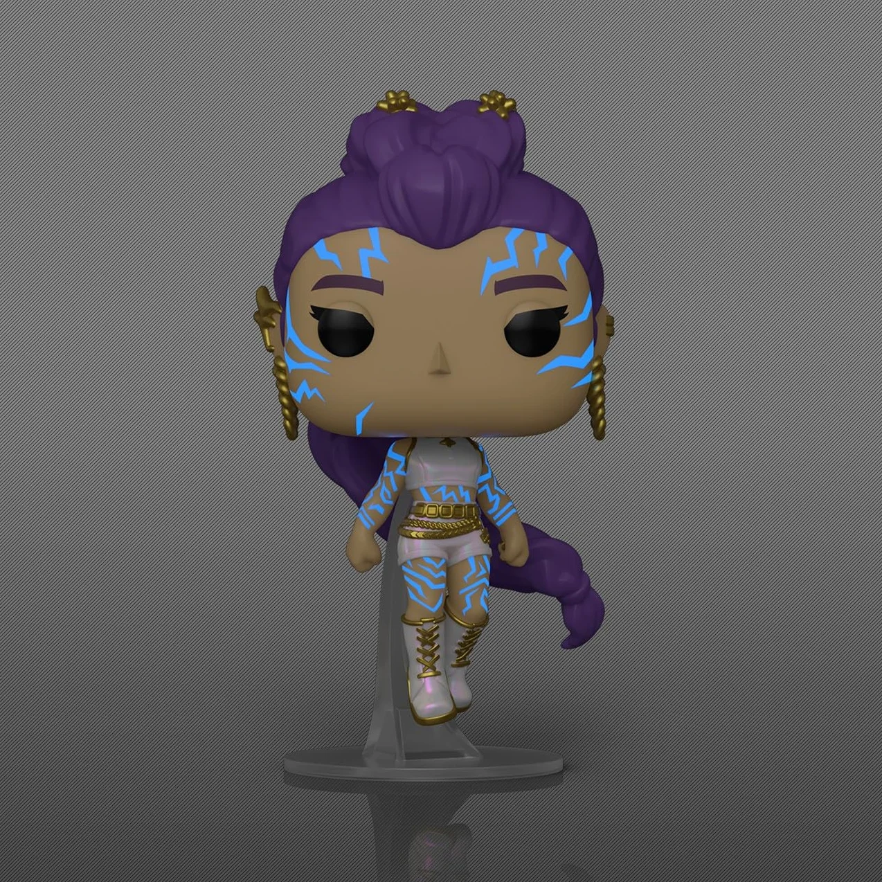 Funko POP! Animacja: Netflix - KPOP Demon Hunters - Rumi with Chase - 1 w 6 szansa na otrzymanie rzadkiego wariantu Chase (Glow in the Dark) - kolekcjonerska figurka winylowa - pomysł na prezent