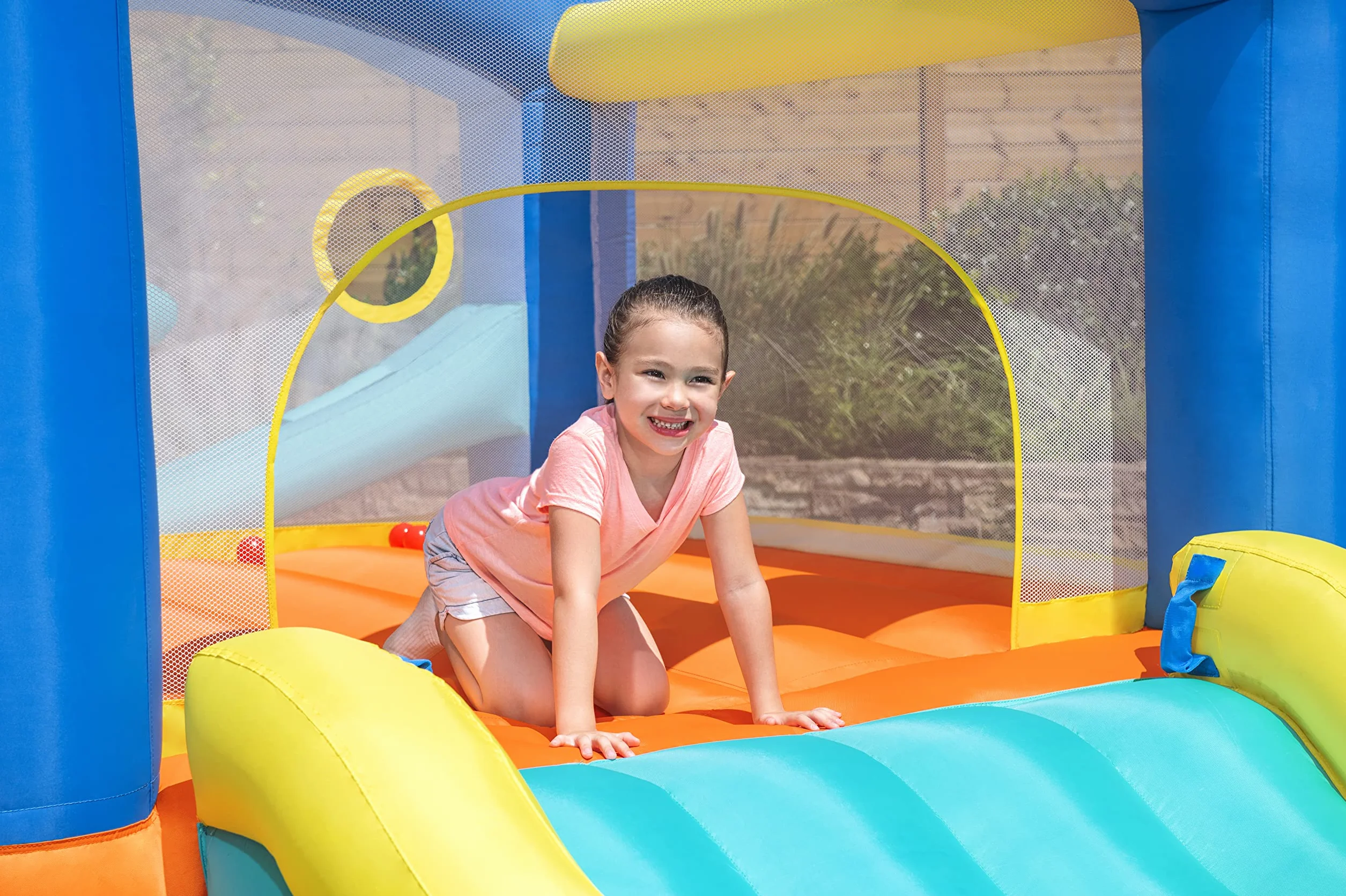Bestway H2OGO zamek dmuchany z ciągłą dmuchawą Leap & Play 289 x 213 x 173 cm