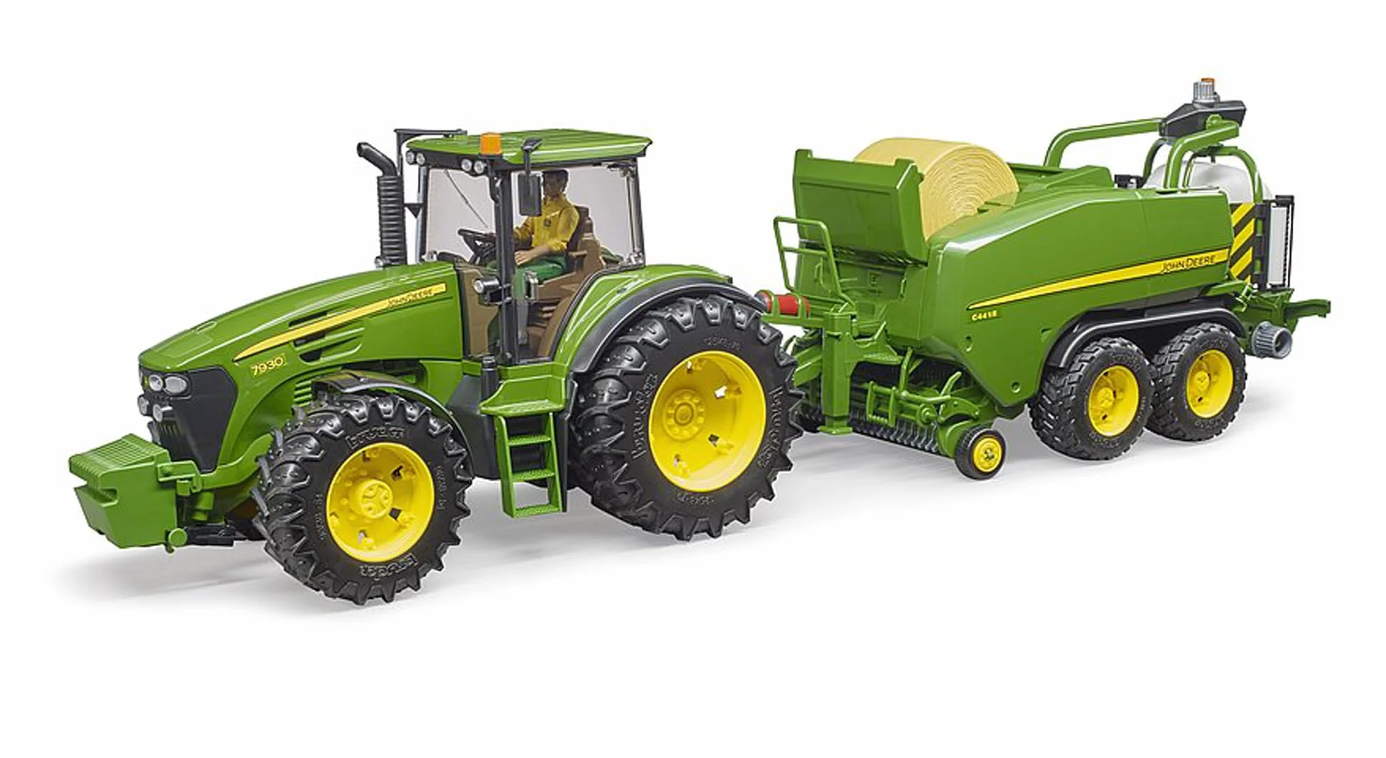 Bruder John Deere C441R owijarka do bel okrągłych 1:16 Farma rolnictwo