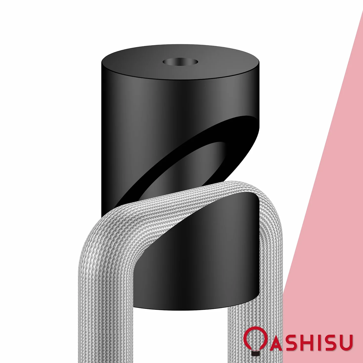 3 sztuki pinów ściennych i sufitowych ze stopu aluminium „V-Stil" czarne do kabli tekstylnych, mocowanie sufitowe, huśtawka małpa, natynkowy uchwyt kablowy do lampy DIY, ze śrubami i kołkami